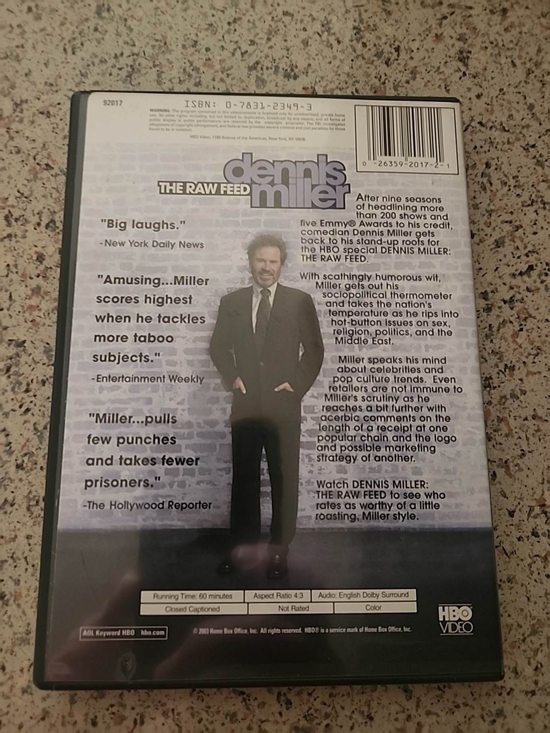 Dennis Miller: the Raw Feed (DVD, 2003)