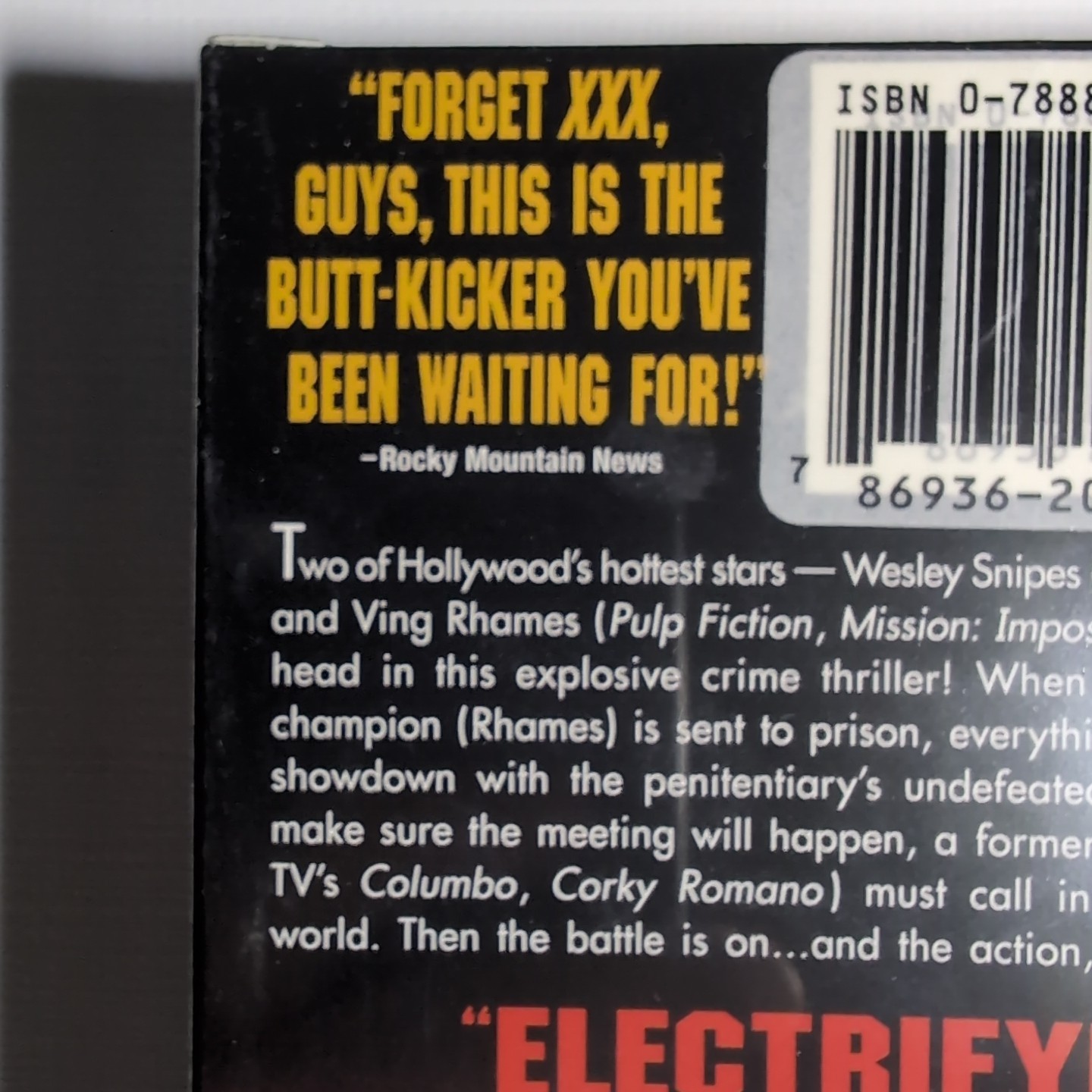 Undisputed (VHS, 2002) New, Sealed Wesley Snipes Ving Rhames R 94 Min