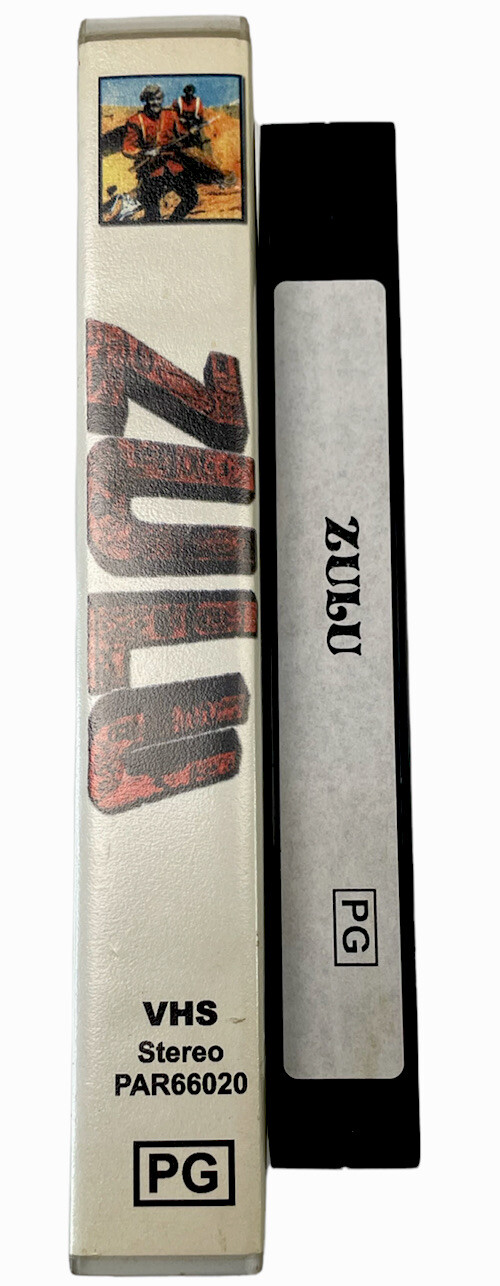 ZULU Michael Caine VHS Video Cassette Tape PAL Clear Small Box PG 1964