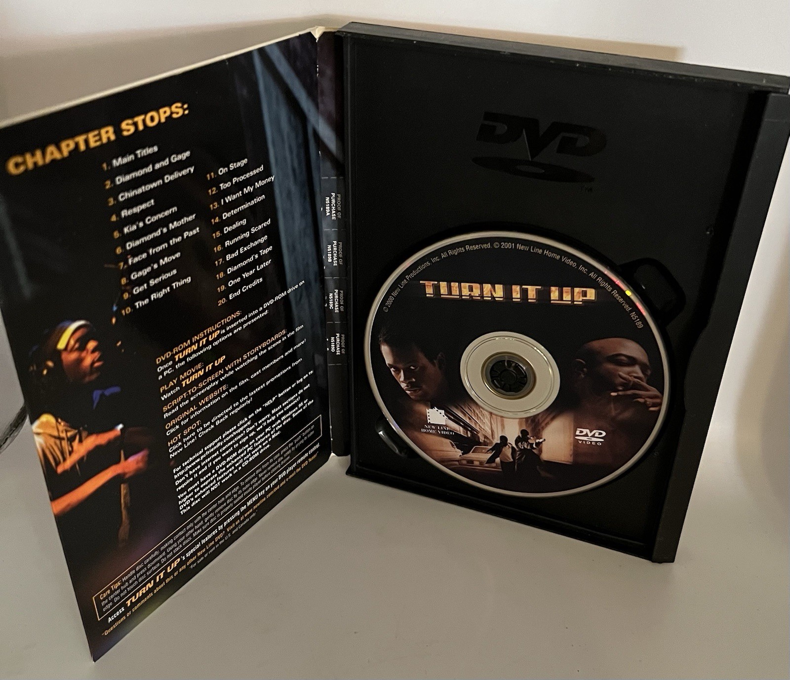 New Line Home Video Turn It Up Pras Ja Rule Drama DVD Movie