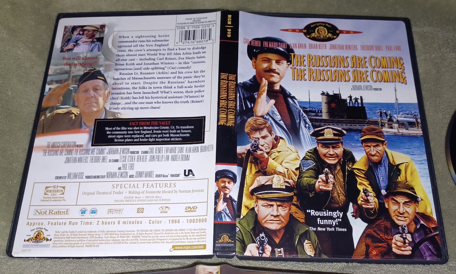 The Russians Are Coming the Russians Are Coming DVD MGM Carl Reiner Alan Arkin