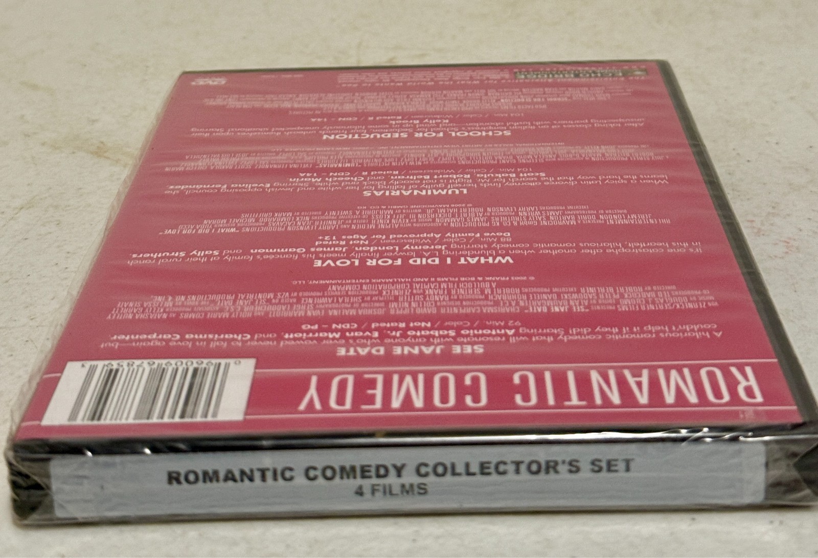4 Film Romantic Comedy Collectors Set DVD Brand new factory sealed