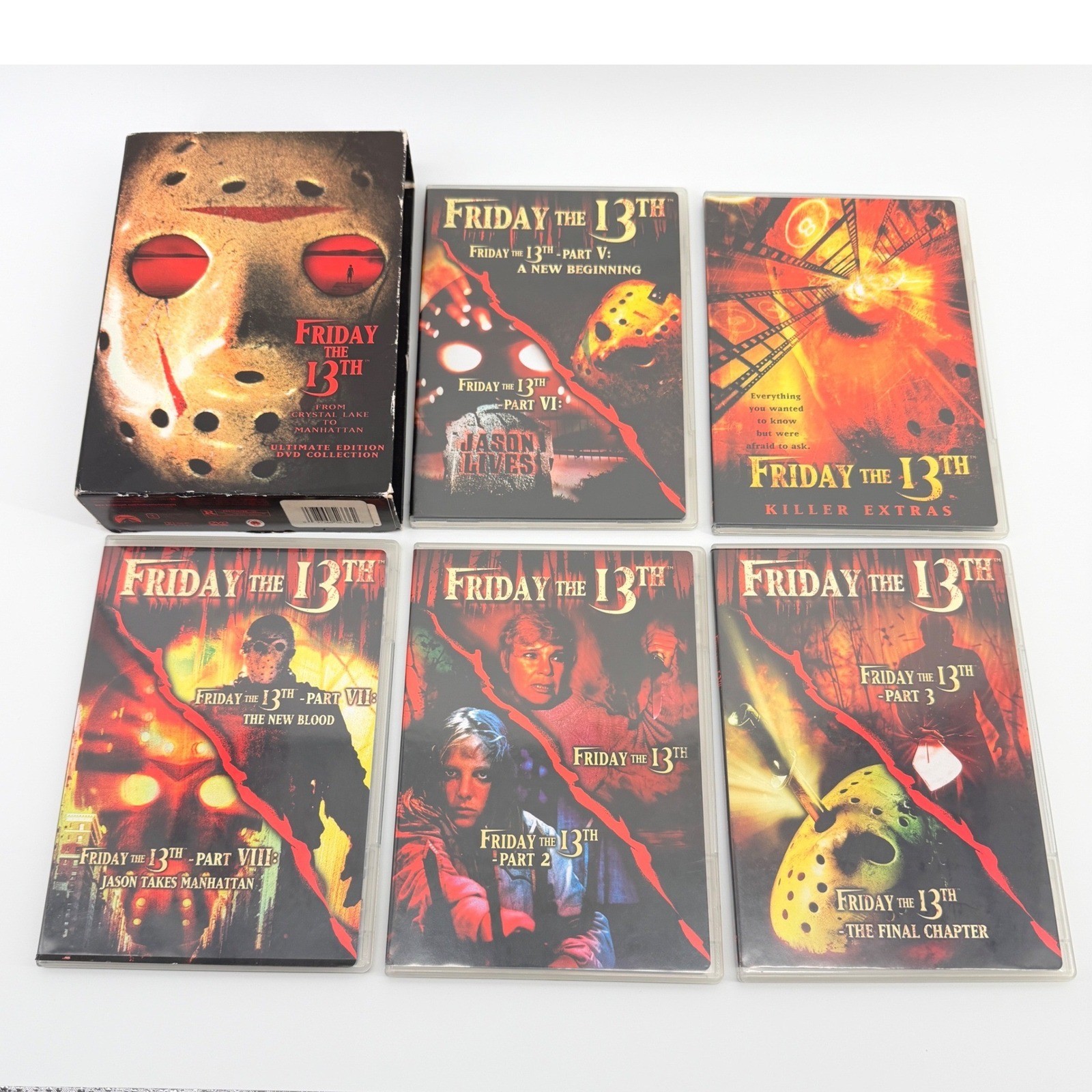 Friday The 13th Ultimate Edition DVD Collection 5-Disc Box Set Horror Not Tested