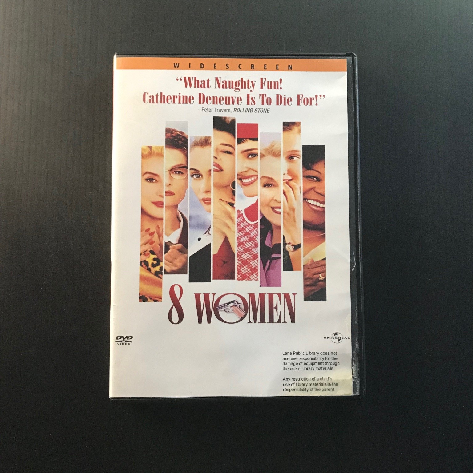 8 Women DVD 2002 Widescreen Catherine Deneuve Isabelle Huppert Musical Mystery