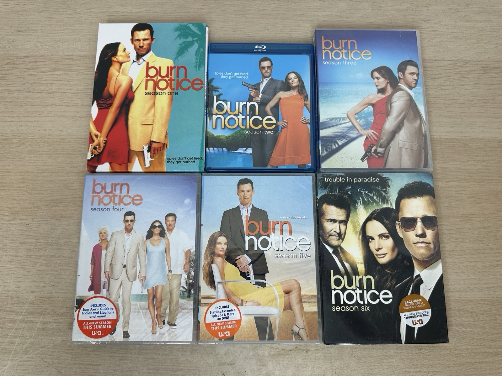 Burn Notice: Seasons 1-6 – 1 3 4 5 6 DVD & 2 Blu-ray – 3-6 SEALED – USA Releases
