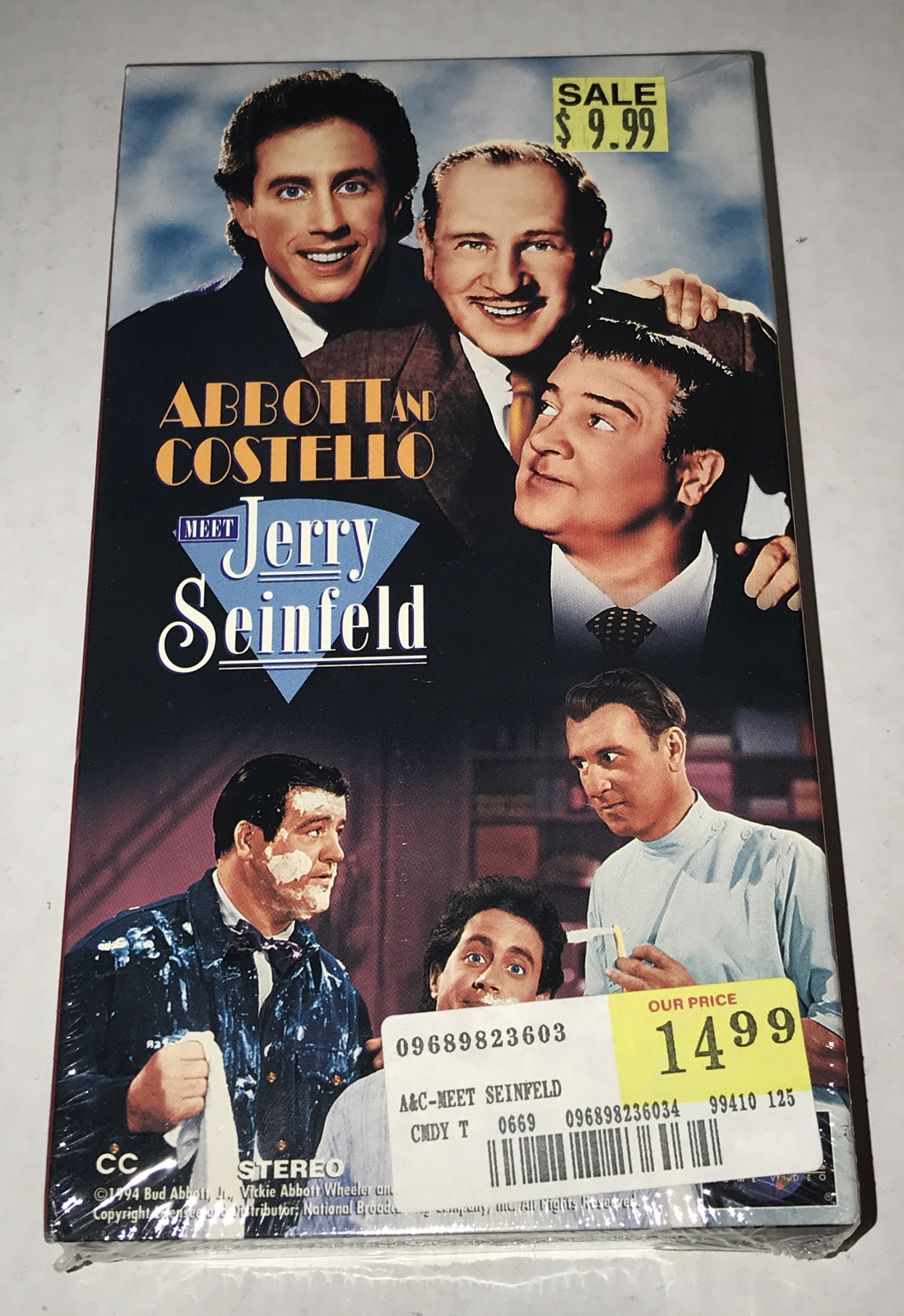 Abbott Costello Meet Jerry Seinfeld VHS Video Movie New Sealed $ Tags 1995