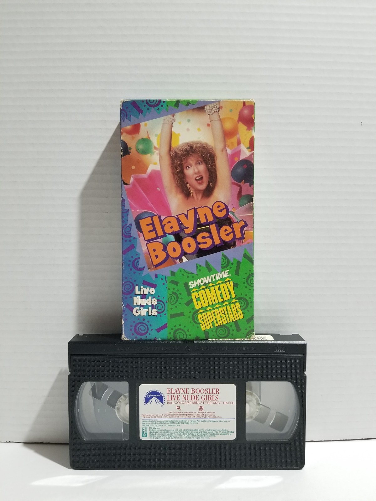 Elayne Boosler Live Nude Girls Stand-Up Comedy VHS Showtime Comedy Superstars