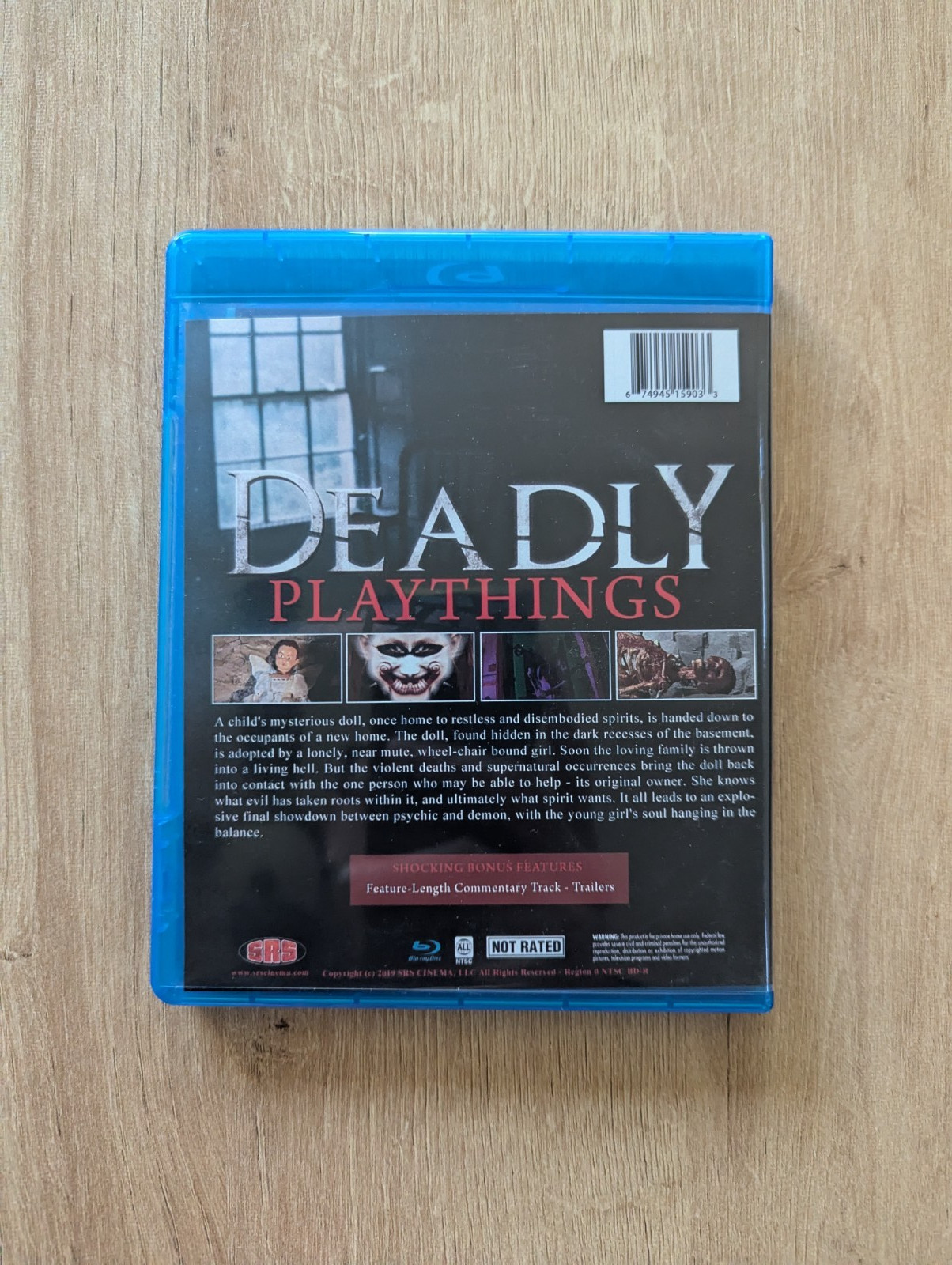 Deadly Playthings Blu-Ray Mark Polonia Brothers SRS Cinema SOV Rare Horror Indie
