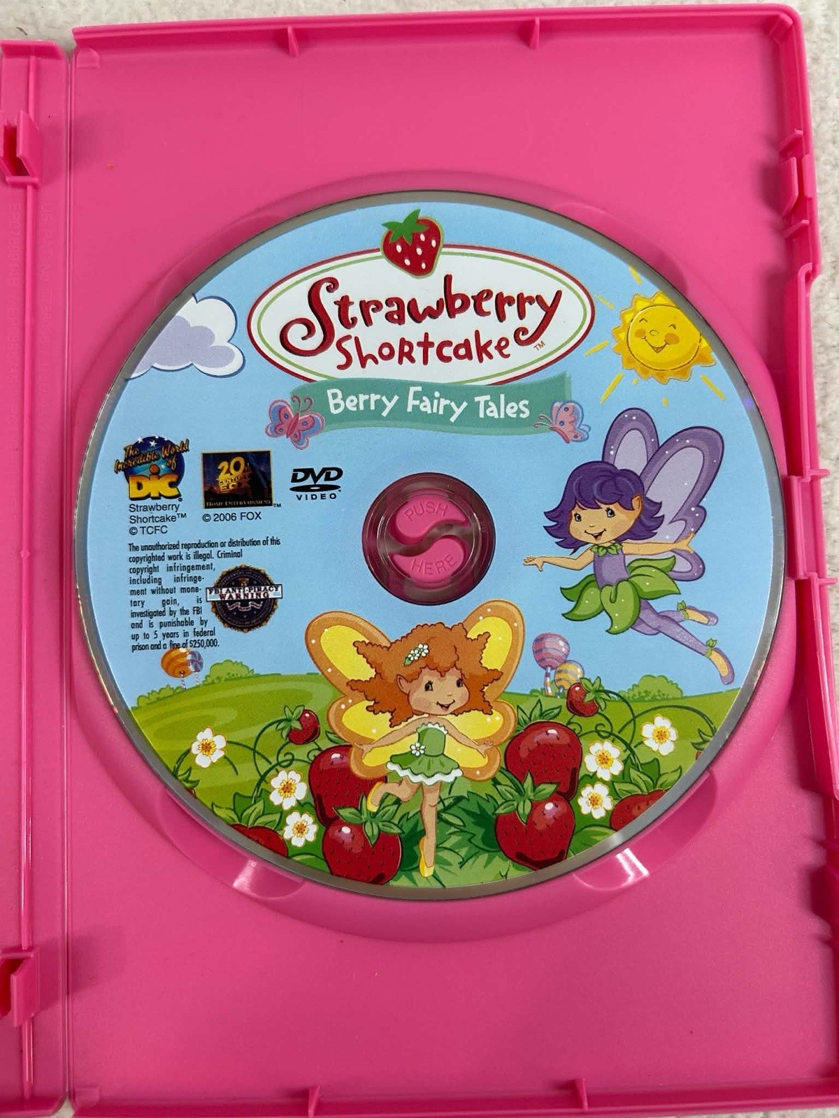 Strawberry Shortcake DVD Lot of 4 Berry Fairy Tales Merry Christmas Journeys