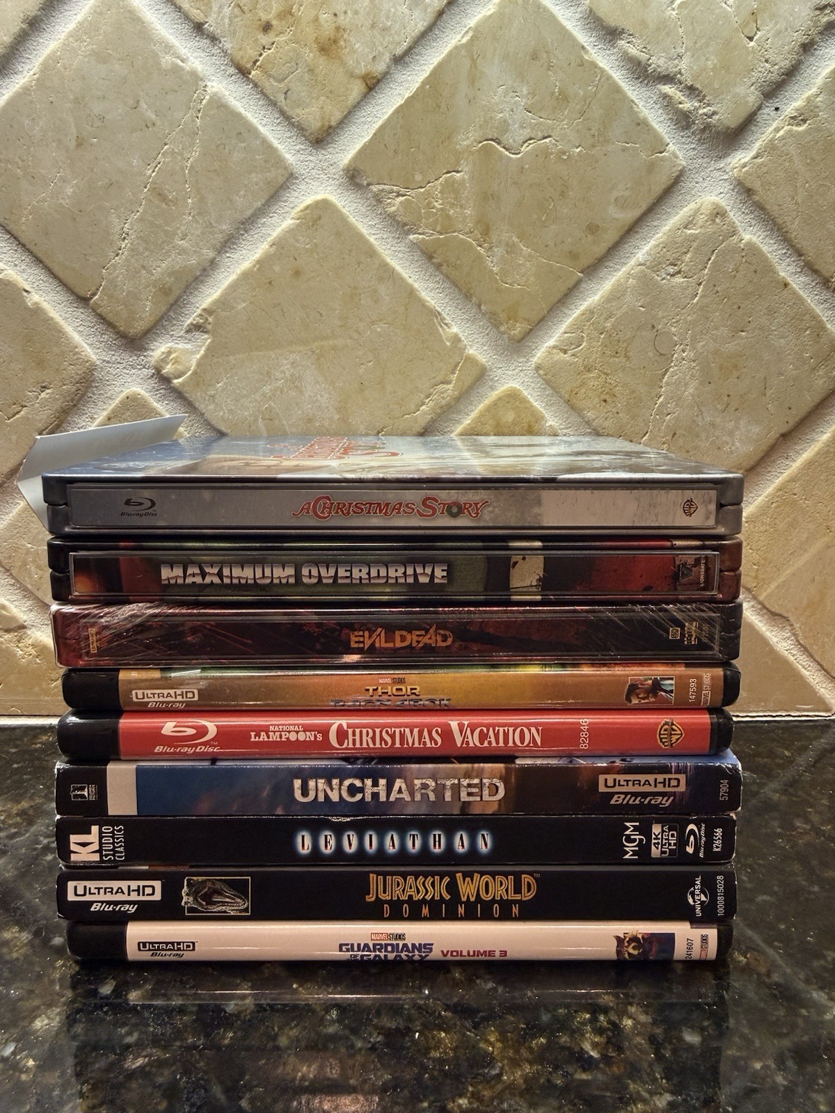 4K UHD Blu-ray and Steelbook Lot of 9 Mixed Movies