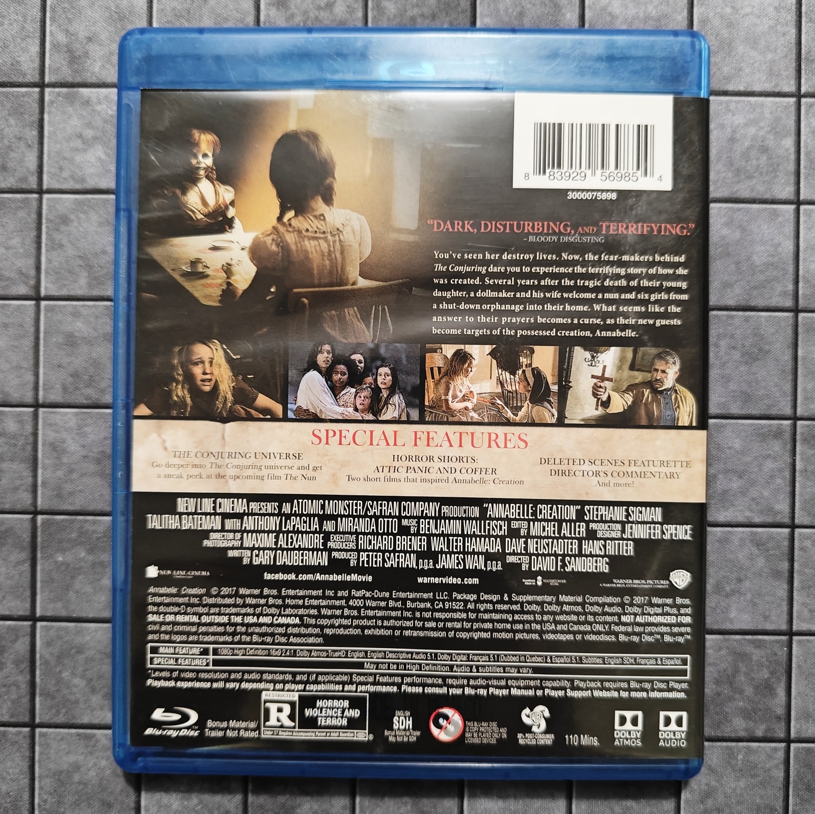 Annabelle: Creation – (Blu-ray + DVD) – EXCELLENT