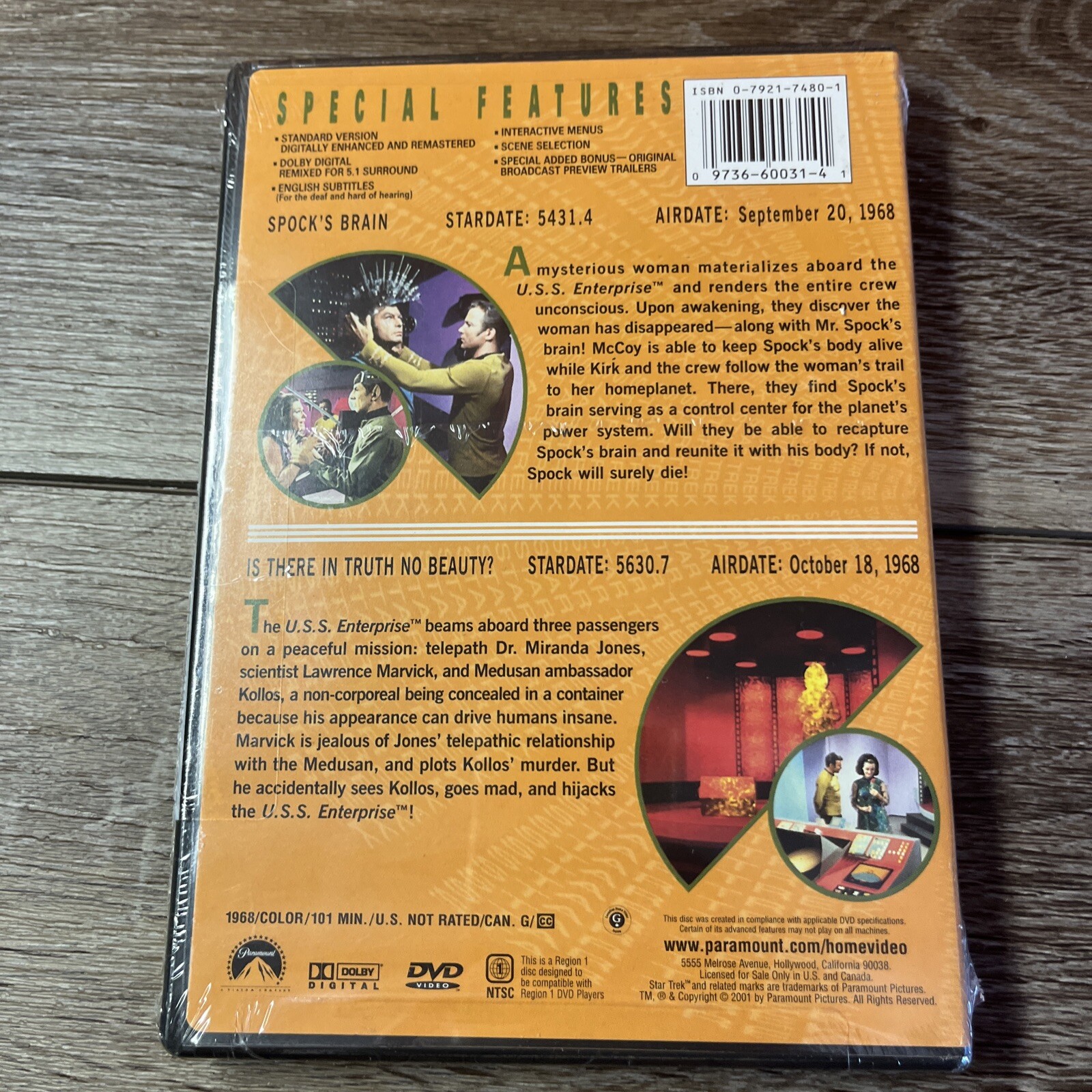Star Trek Volume 31 Episodes 61 62 DVD William Shatner Leonard Nimoy New Sealed