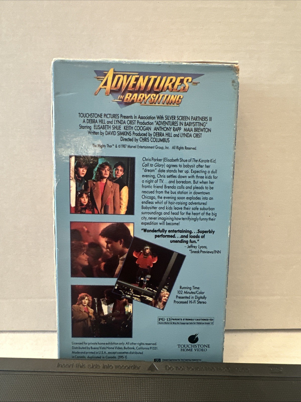 Adventures in Babysitting (VHS, 1990) tape movie 1987 Chris Columbus