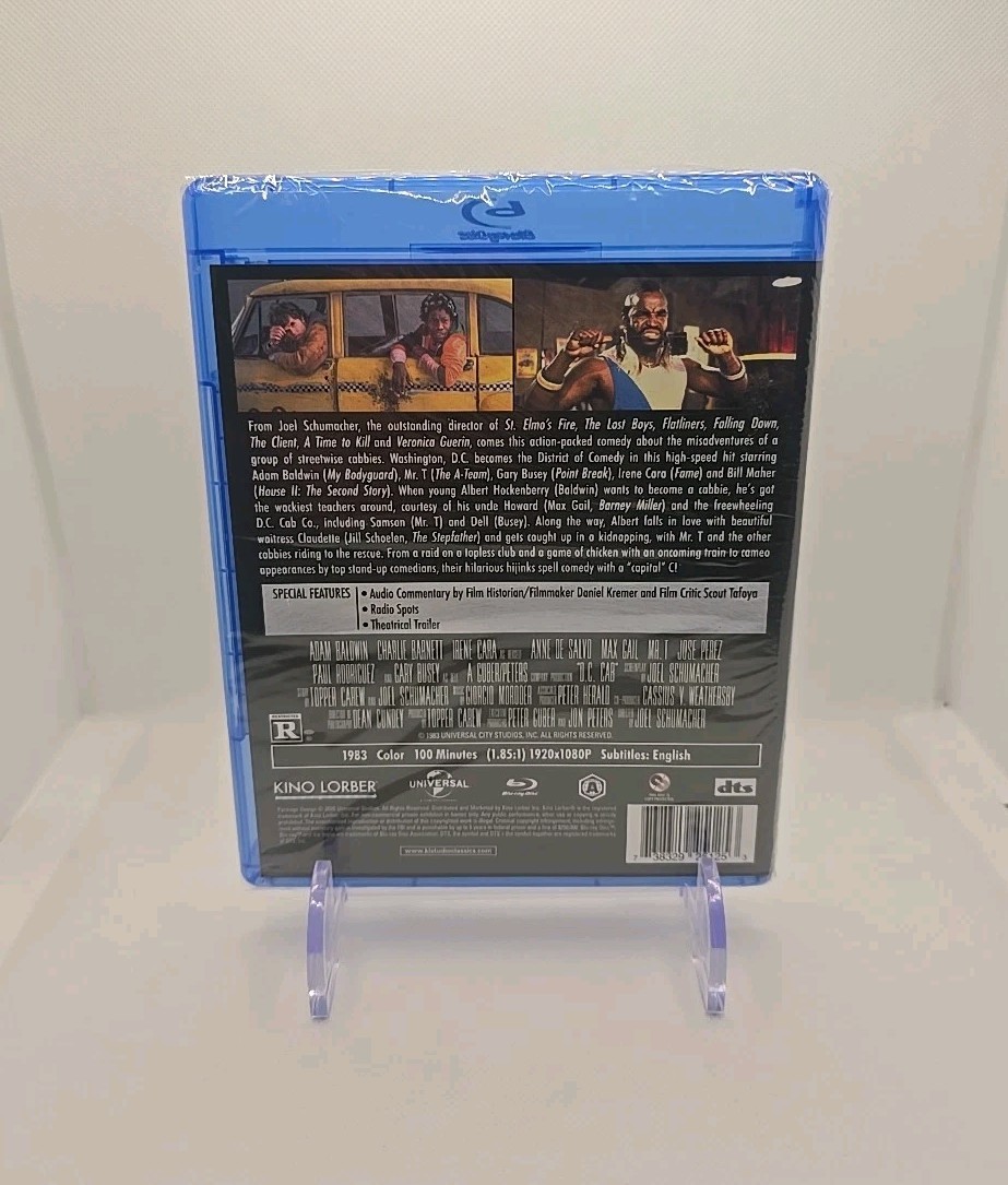 D.C. Cab (Blu-ray, 1983) Kino Lorber ~ Adam Baldwin ~ Mr. T ~ Gary Busey ~ NEW!