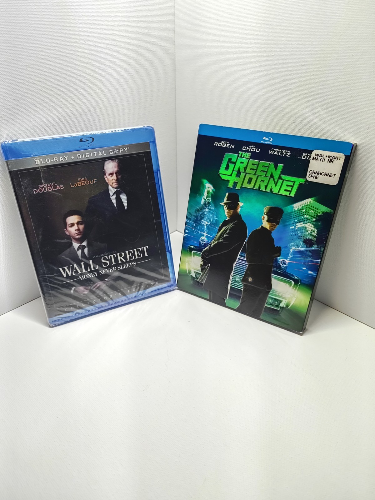 [Bundle Deal] The Green Hornet w Slipcover + Wall Street (Blu-Ray, Brand New)