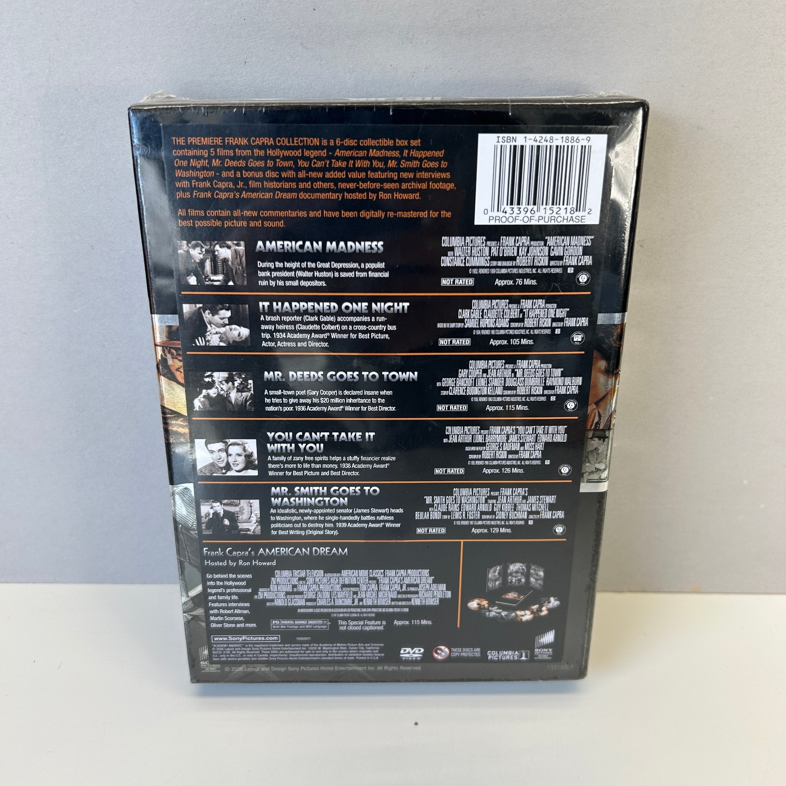 The Premier Frank Capra Collection DVD Set TCM 5 Films NEW SEALED Box Set FAST