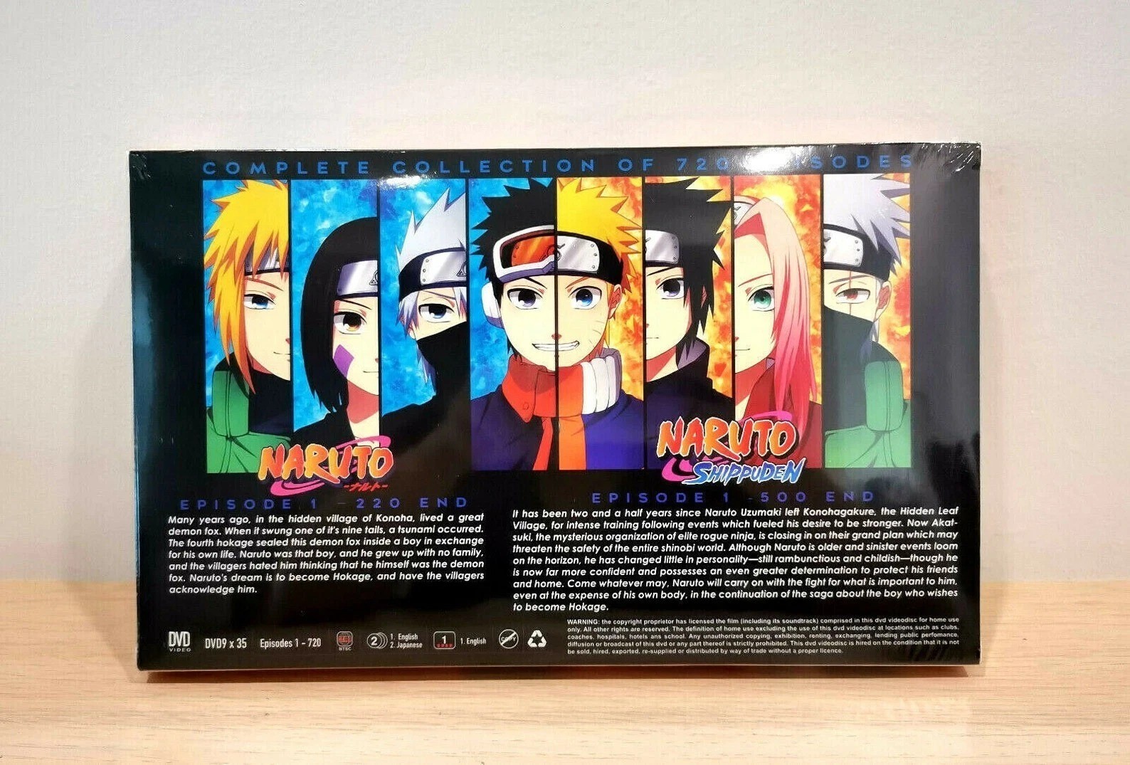 ENGLISH DUBBED DVD Naruto Shippuden Complete Vol 1-720 End Bonus 11 Movies | DHL