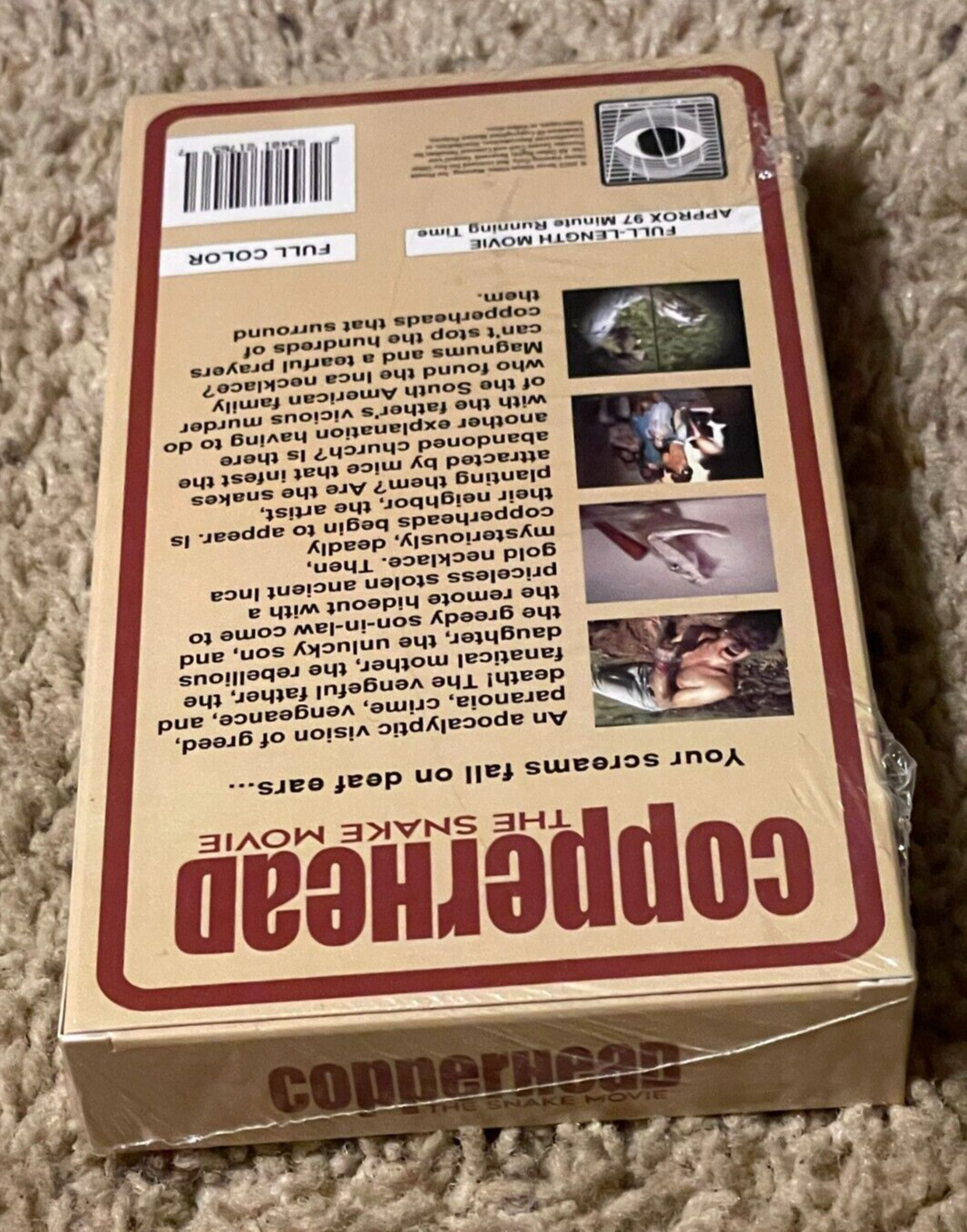 Copperhead VHS BRAND NEW SEALED Terror Vision 2023 rare snake horror action