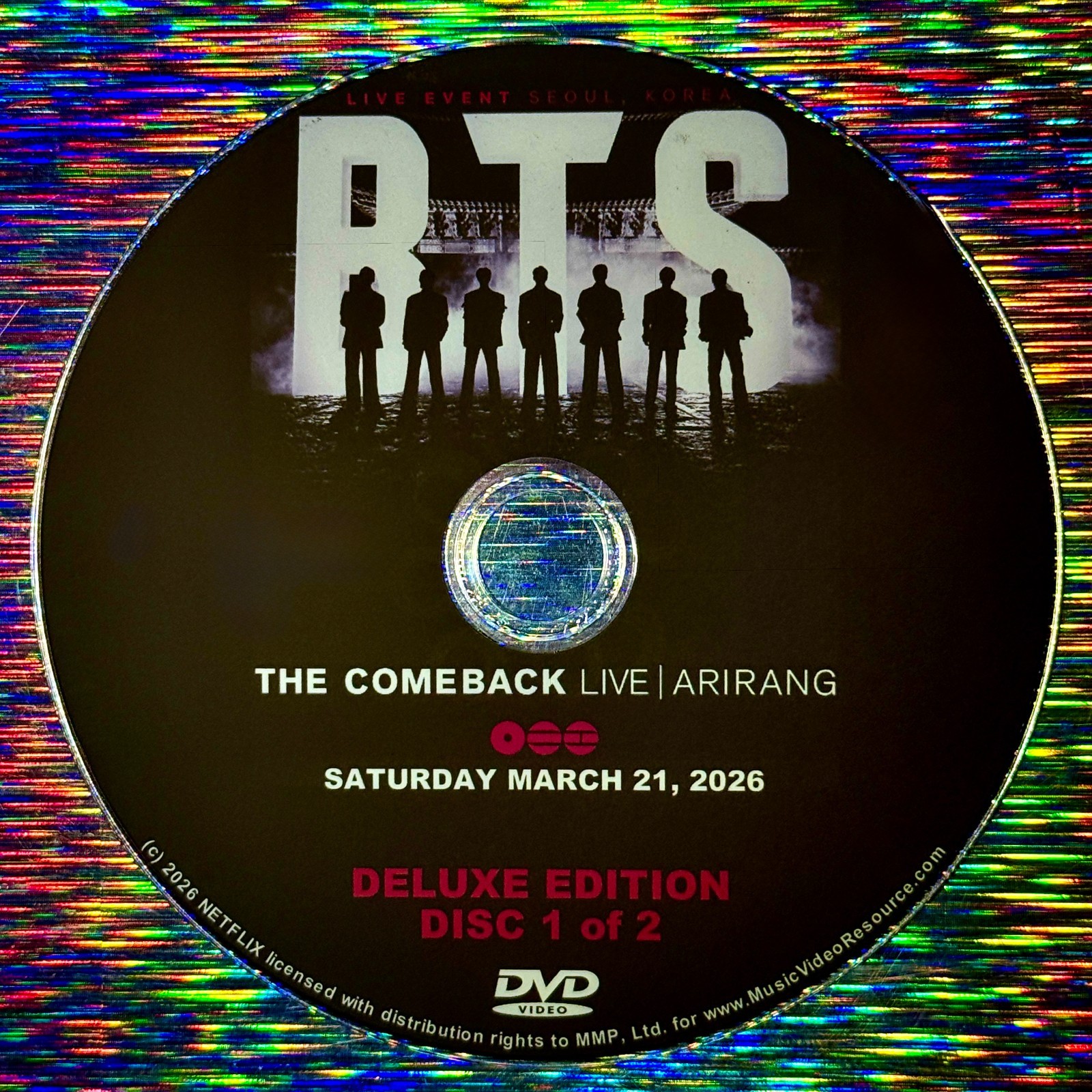BTS COMEBACK LIVE ARIRANG 2026 DELUXE EDITION 2 DVD Set and THE RETURN DOC ARMY