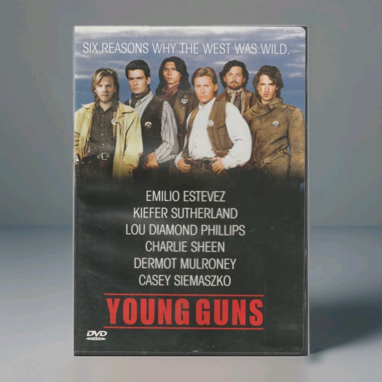 Young Guns DVD 2001 Widescreen Full Screen Emilio Sutherland Sheen Lou Diamond