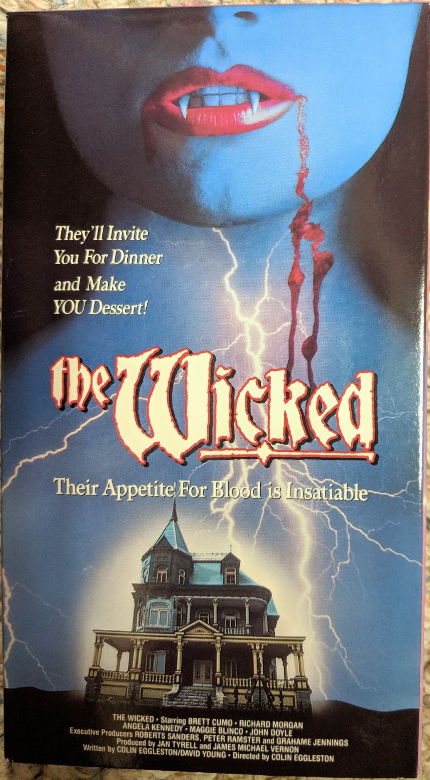 VHS The Wicked (1991) Brett Cumo Richard Morgan Angela Kennedy John Doyle