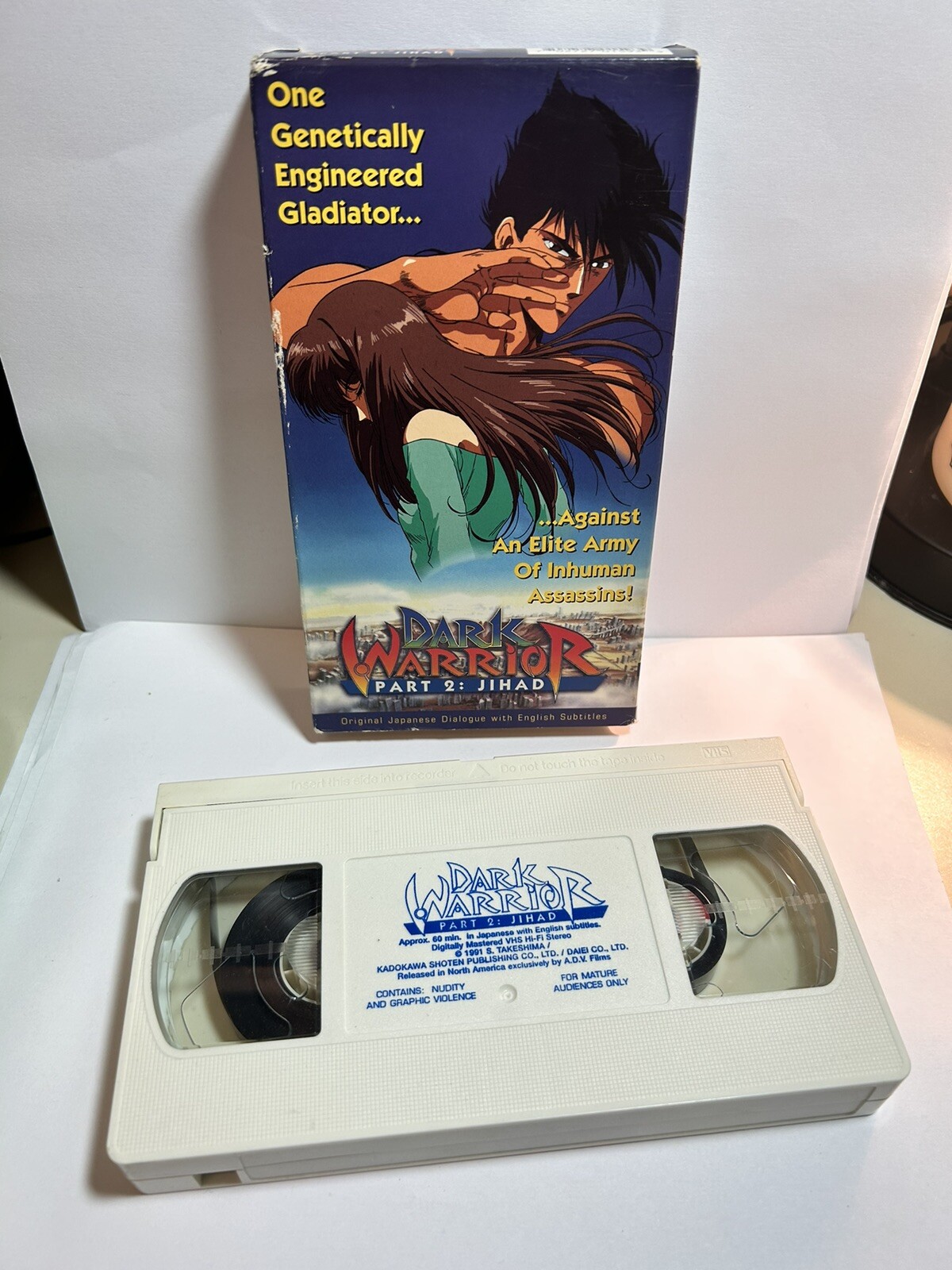 7 RARE Anime Manga 80s VHS Tapes Dirty Pair Patlabor Dark Warrior Devil Hunter +