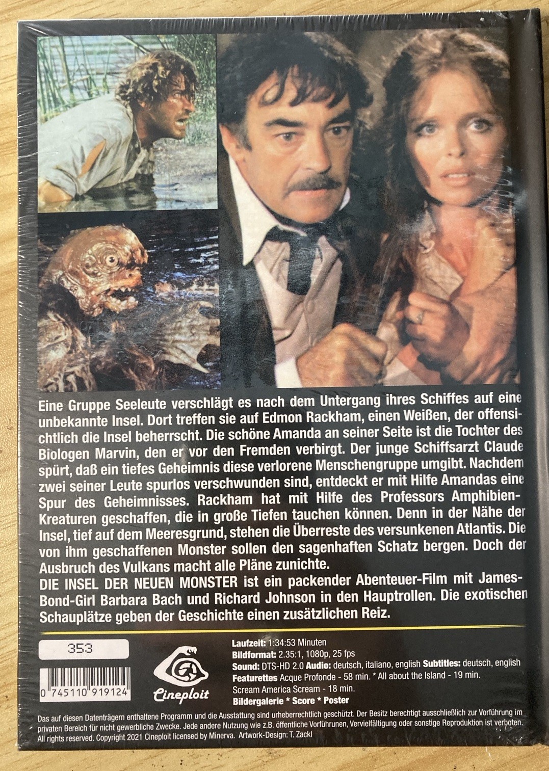 ISLAND OF THE FISHMEN- 1979 HARD MEDIA BOOK – BLU-RAY Region B Sealed