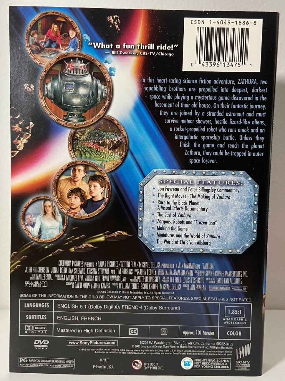 ZATHURA Special Edition DVD signed by composer John Debney