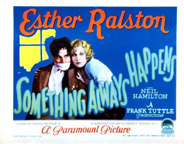 Something Always Happens Poster Us Neil Hamilton Old Movie Photo