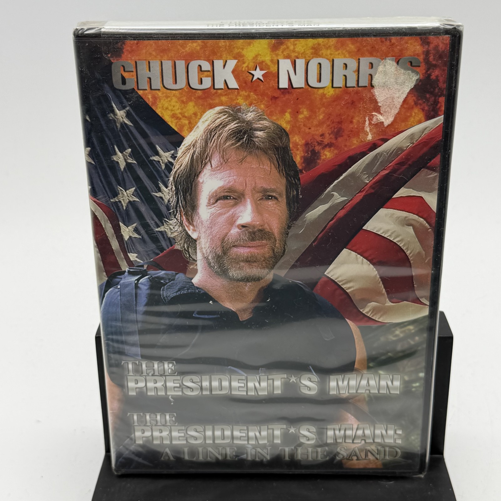 Chuck Norris The President’s Man A Line in the Sand Double Feature DVD New