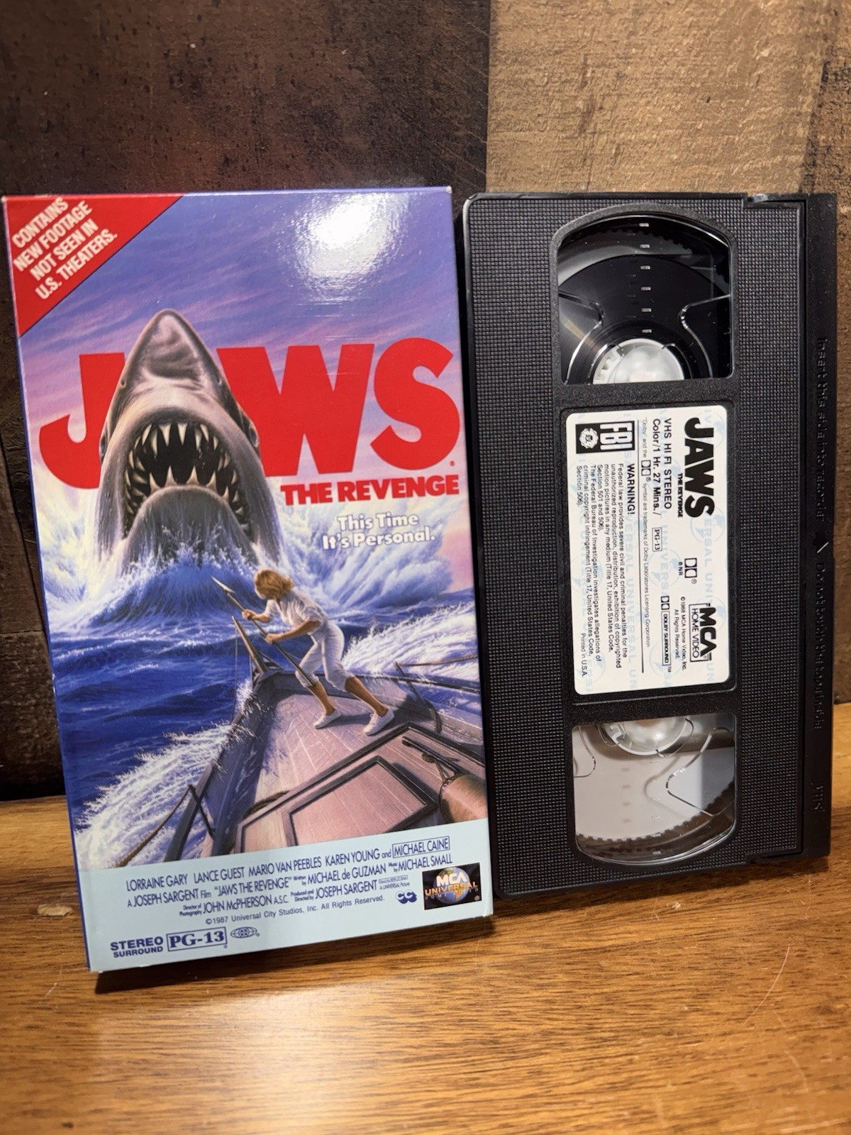 Jaws The Revenge (1995) Horror Michael Caine VHS Great Condition