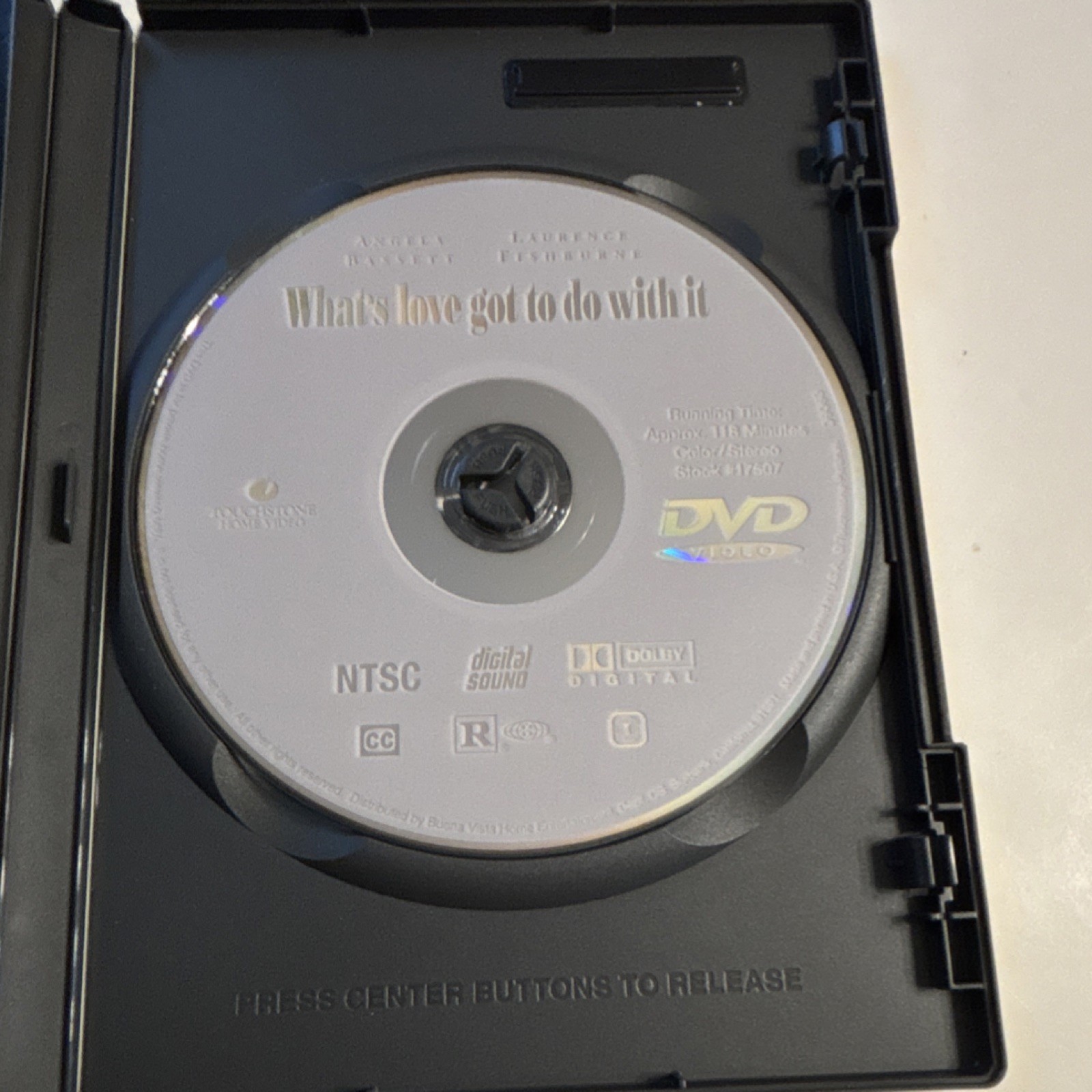 Touchstone Pictures What’s Love Got to Do with It DVD Region 1 R Drama Bassett …