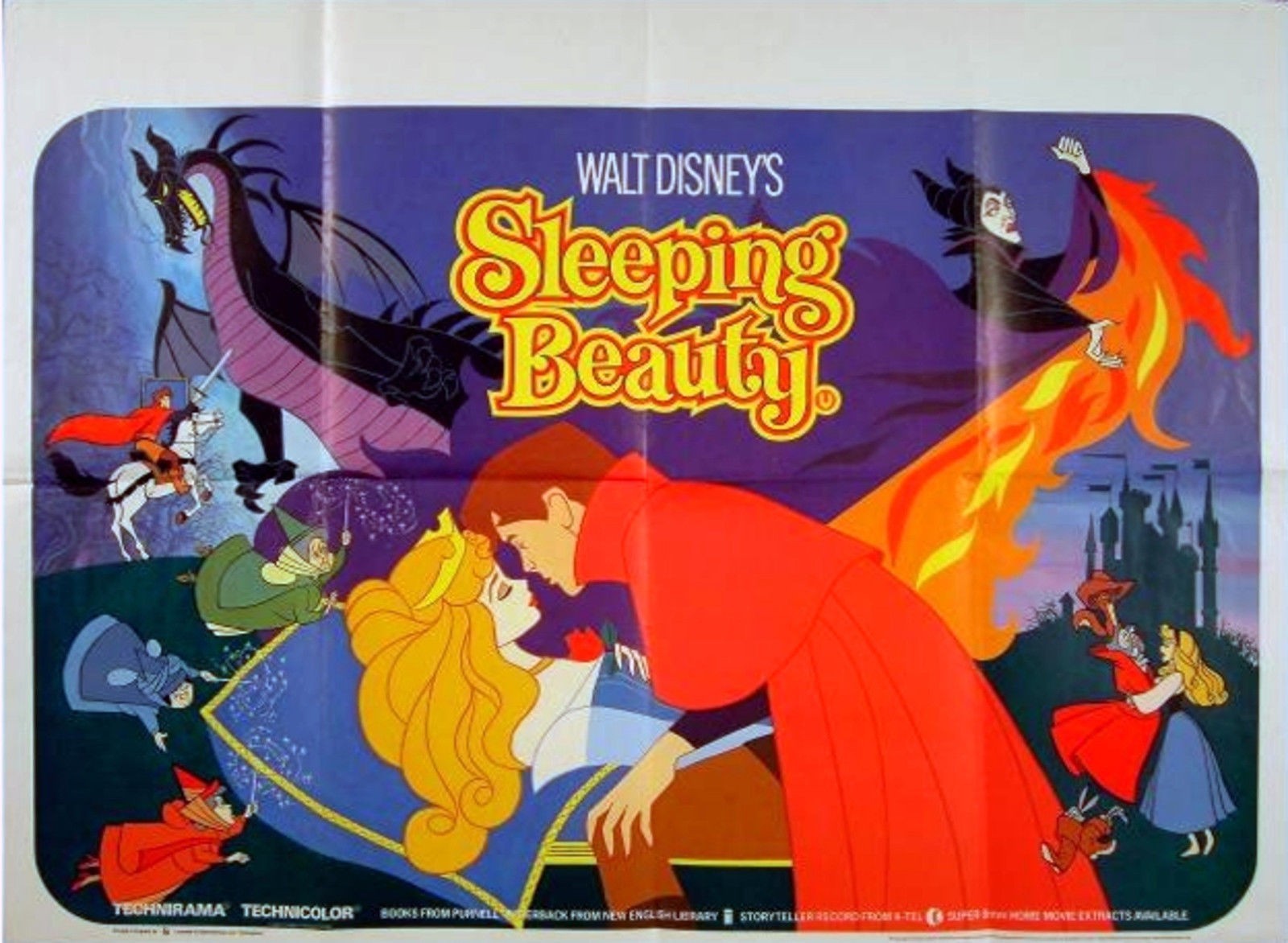 SLEEPING BEAUTY 1959 Walt Disney Clyde Geronimi UK R QUAD POSTER