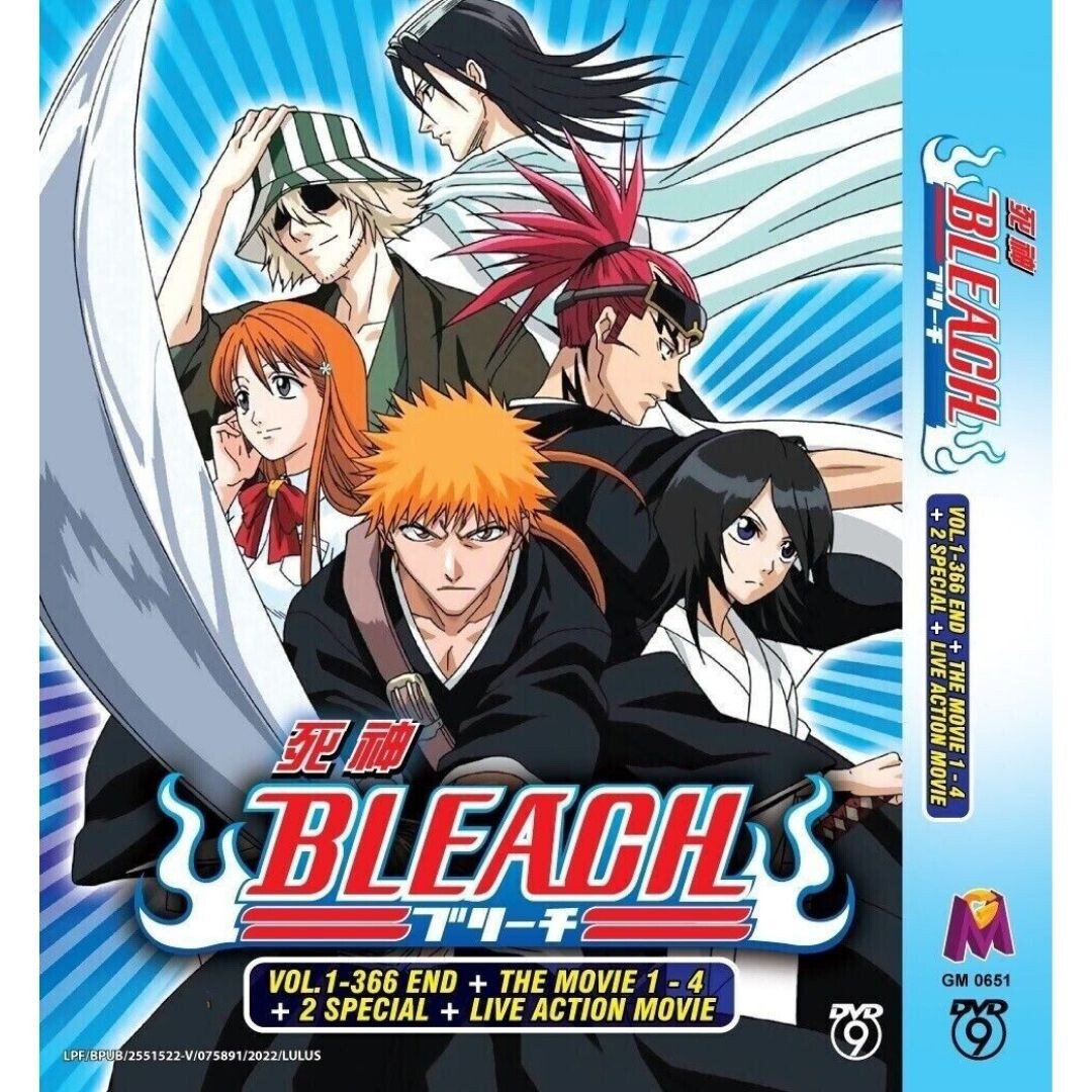 Bleach Complete (Vol.1-366 END & 4 Movies) Anime DVD [English Dub] [NEW]