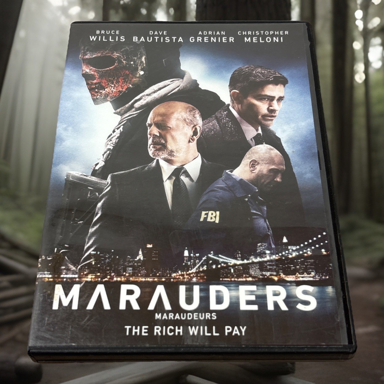 Marauders DVD Bruce Willis Dave Bautista Adrian Grenier Christopher Meloni Movie