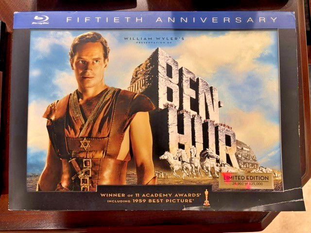 Ben-Hur Blu-ray 3-Disc Set Limited Edition Fiftieth Anniversary William Wyler’s