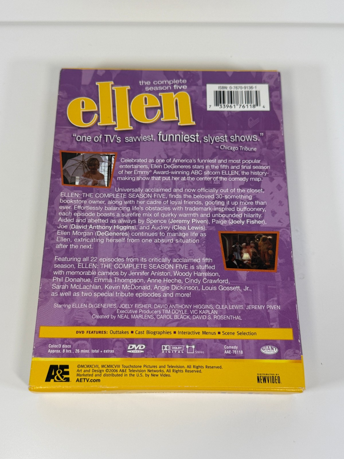 Ellen: The Complete Season 5 (DVD, 2006) MISSING DISC 2
