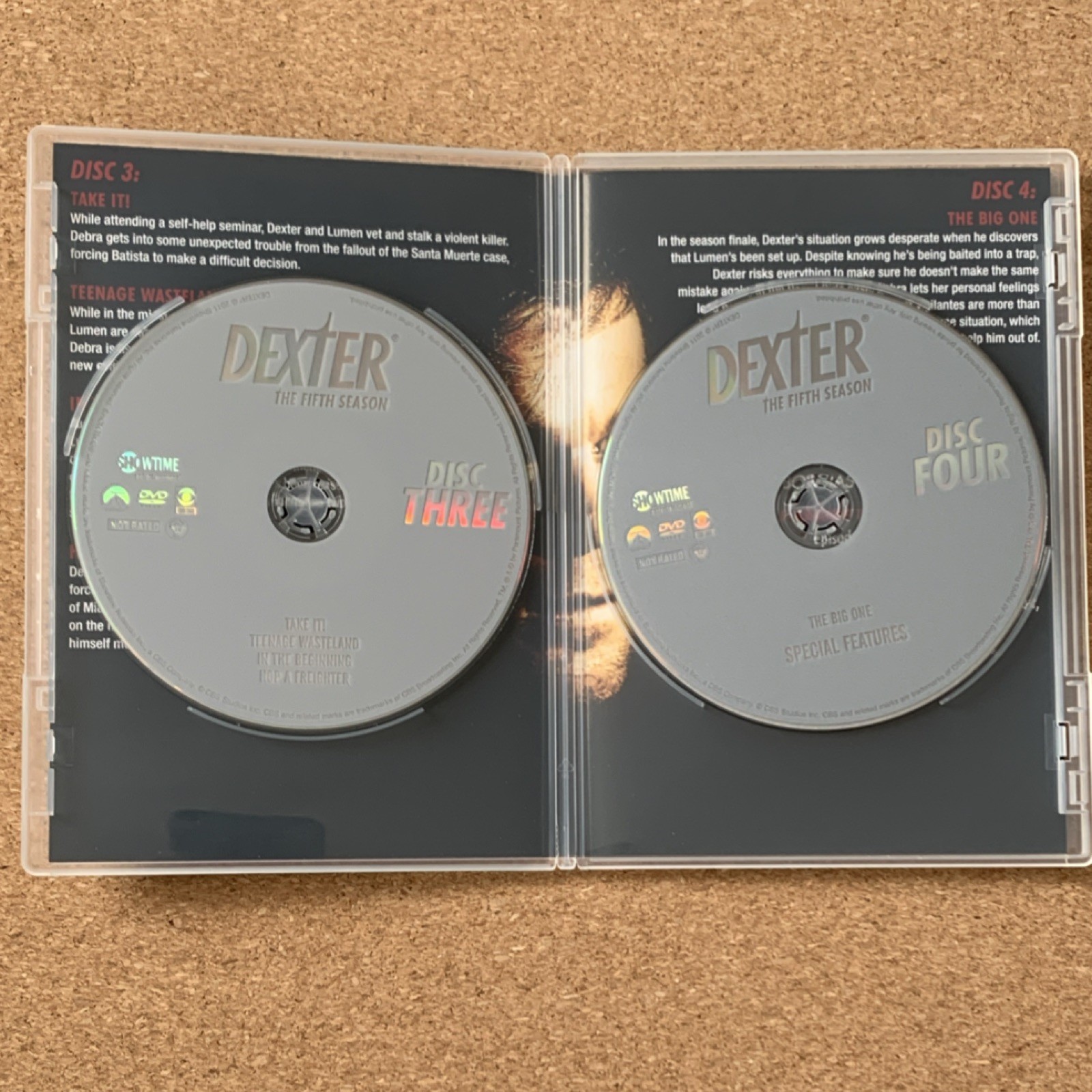 Showtime Ent. Dexter Fifth Season Box Set 4-Disc DVD Michael C. Hall Drama
