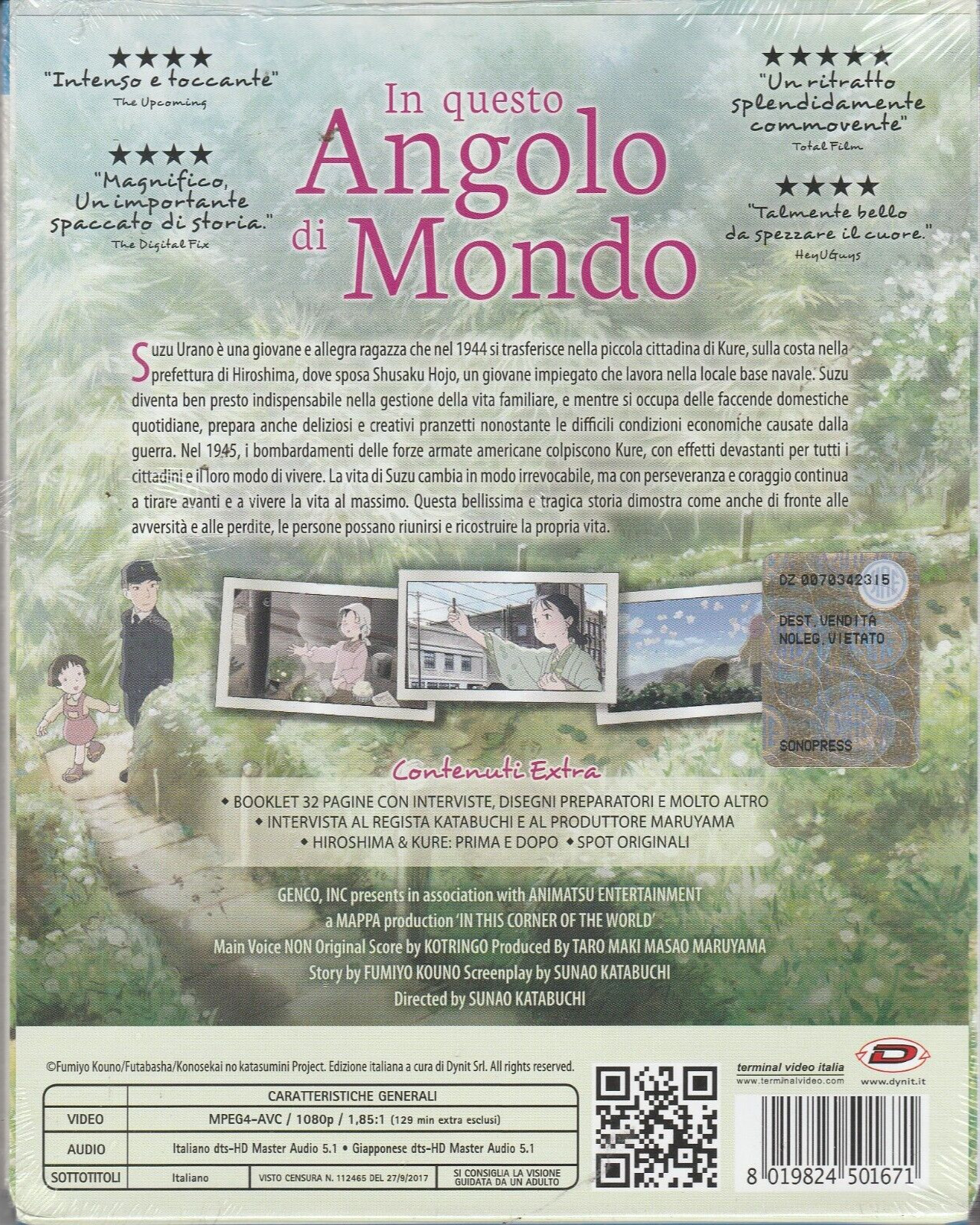 Blu-ray IN QUESTO ANGOLO DI MONDO Fumiyo Kouno Sunao Katabuchi nuovo sigillato