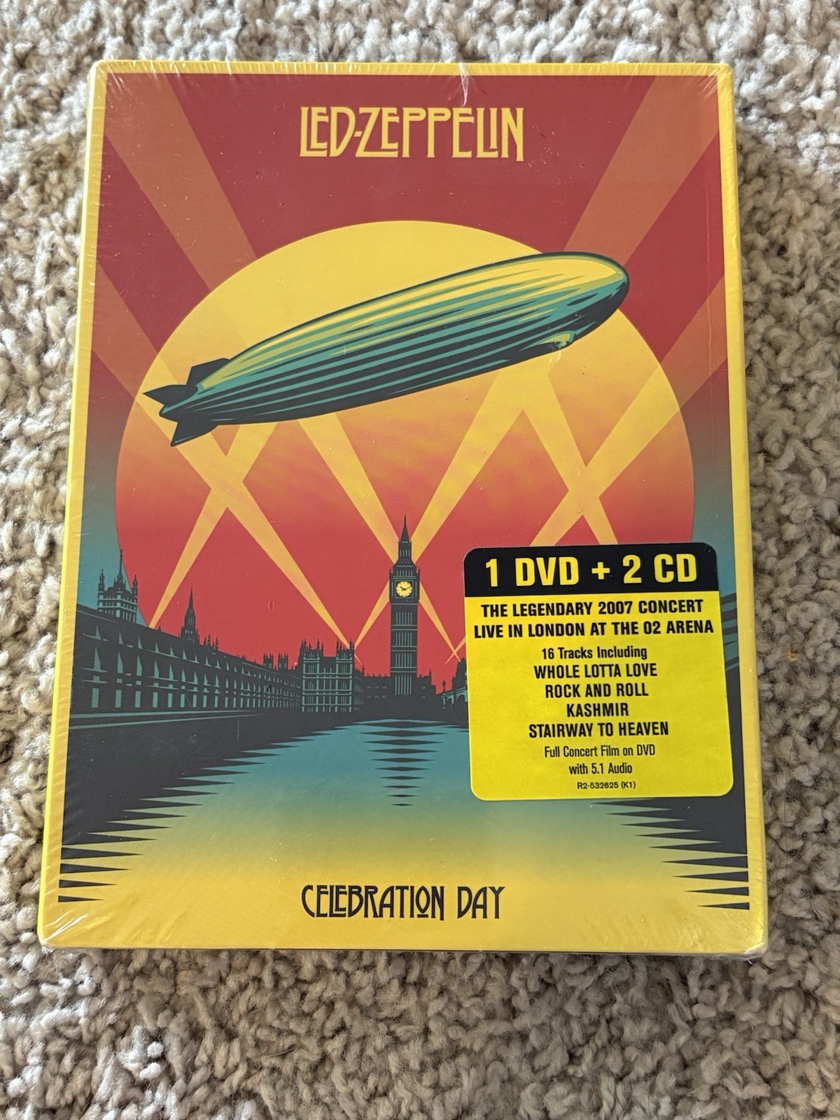 2012 Led Zeppelin Celebration Day Live In London 2007 2 CDs 1 DVD -SEALED NEW
