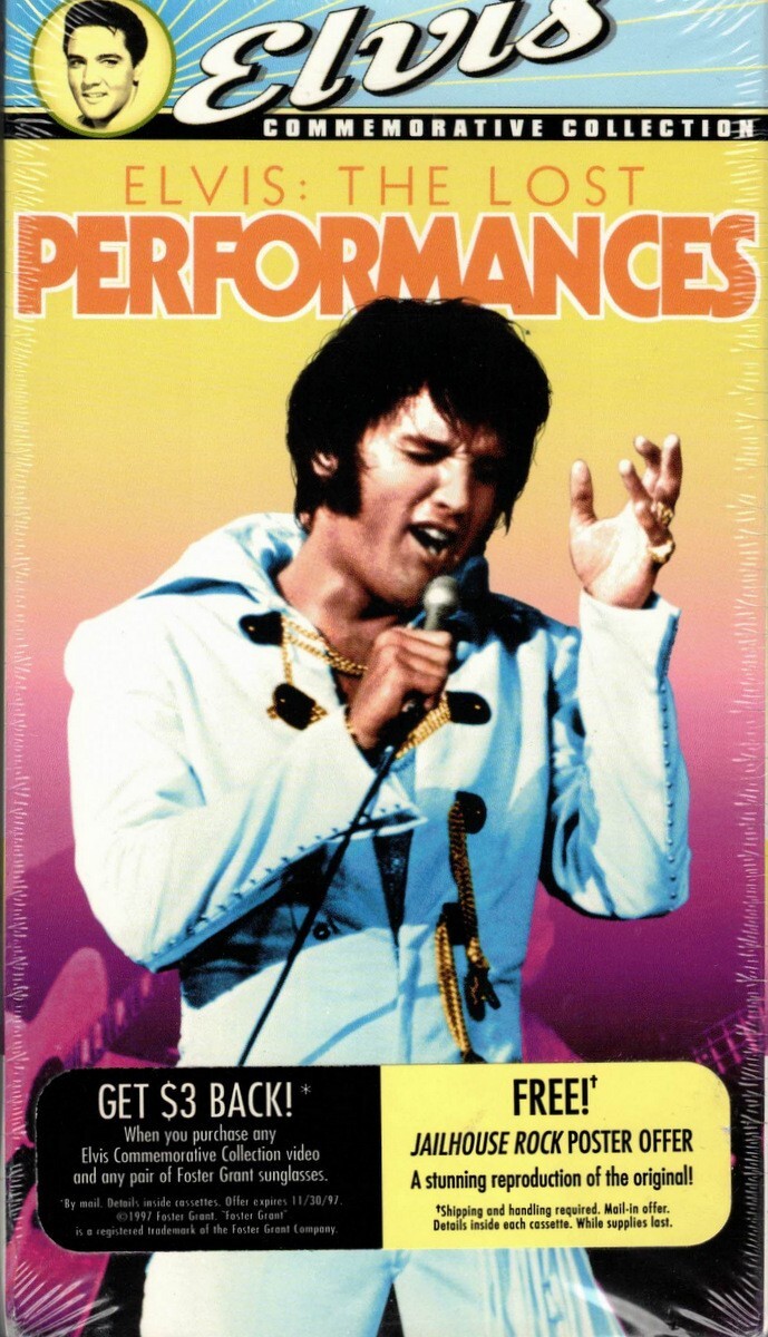 Elvis VHS The Lost Performances Not Rated 1992 New! Sealed!