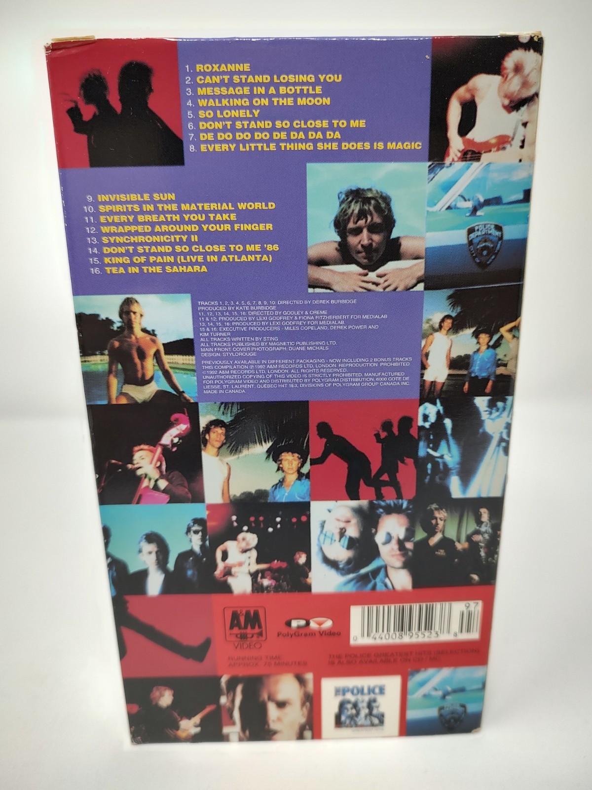 The Police Greatest Hits (VHS, 1999) Sting Roxanne Message In A Bottle U2 INXS
