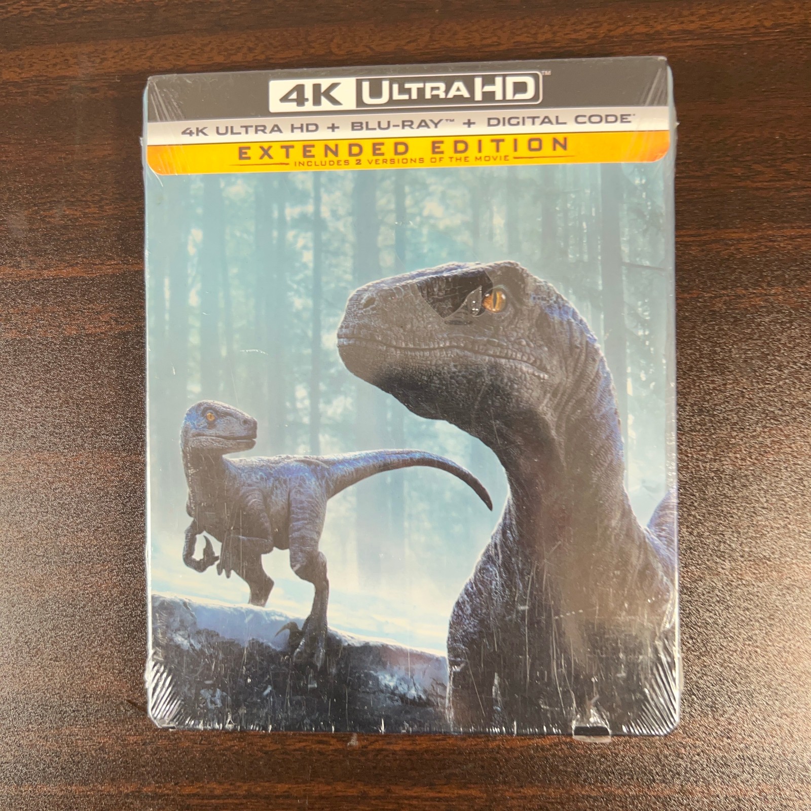 Jurassic World Dominion Limited Edition SteelBook 4K UHD Blu Ray NEW *