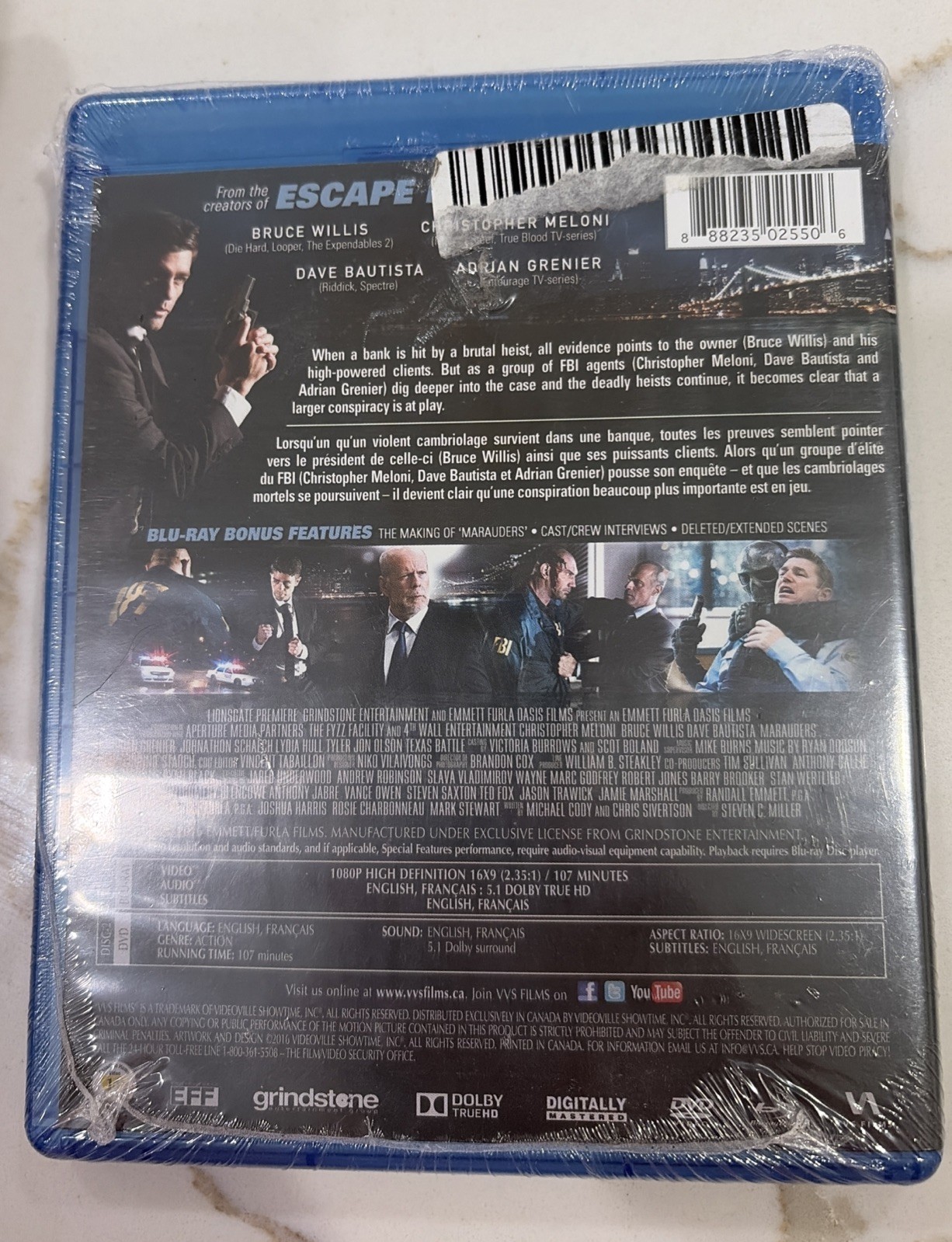 Marauders Blu-Ray/DVD Combo New/Sealed