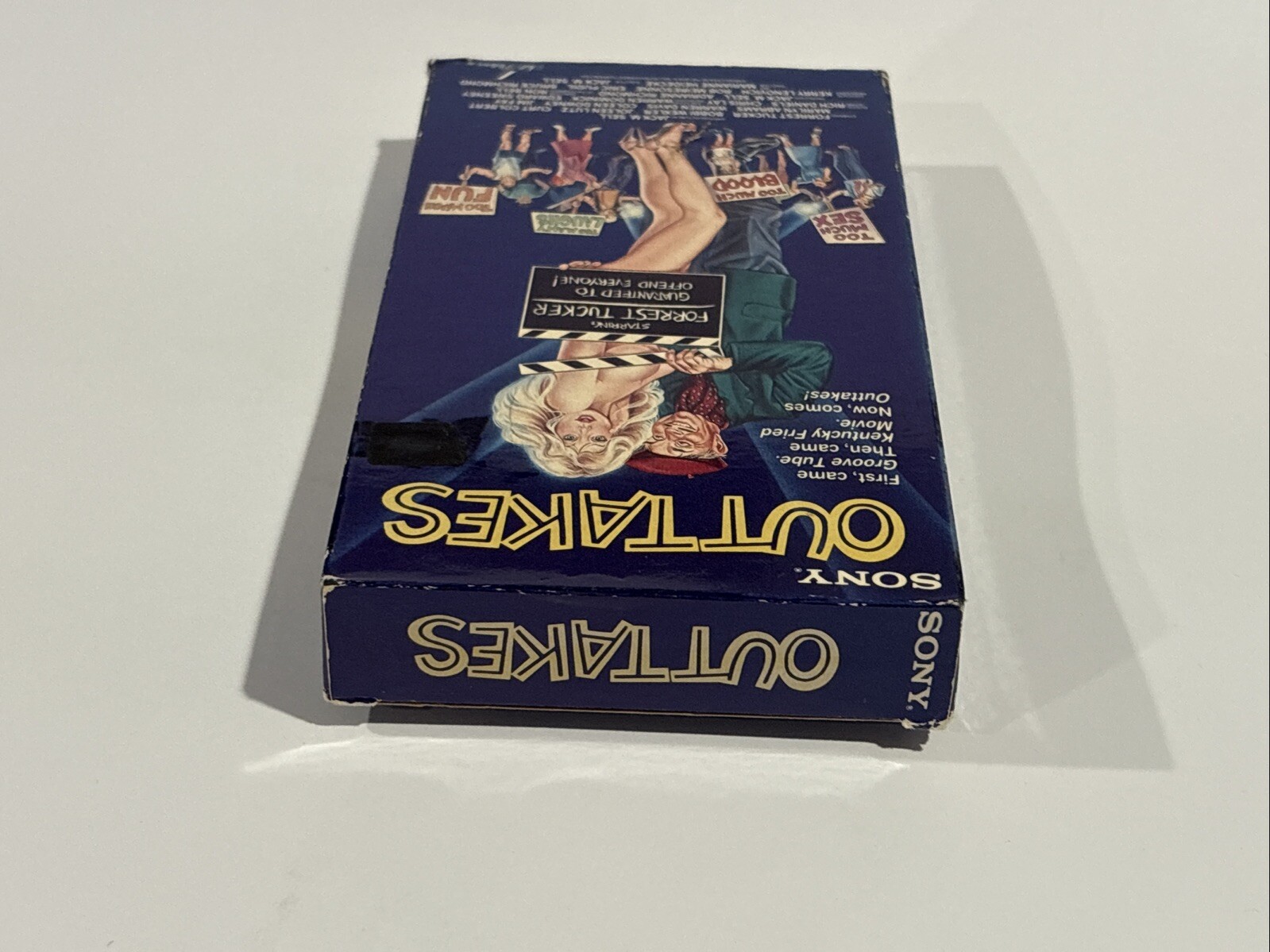 OUTTAKES – VHS – 1980s Sketch Comedy Film Sony RARE HTF TESTED