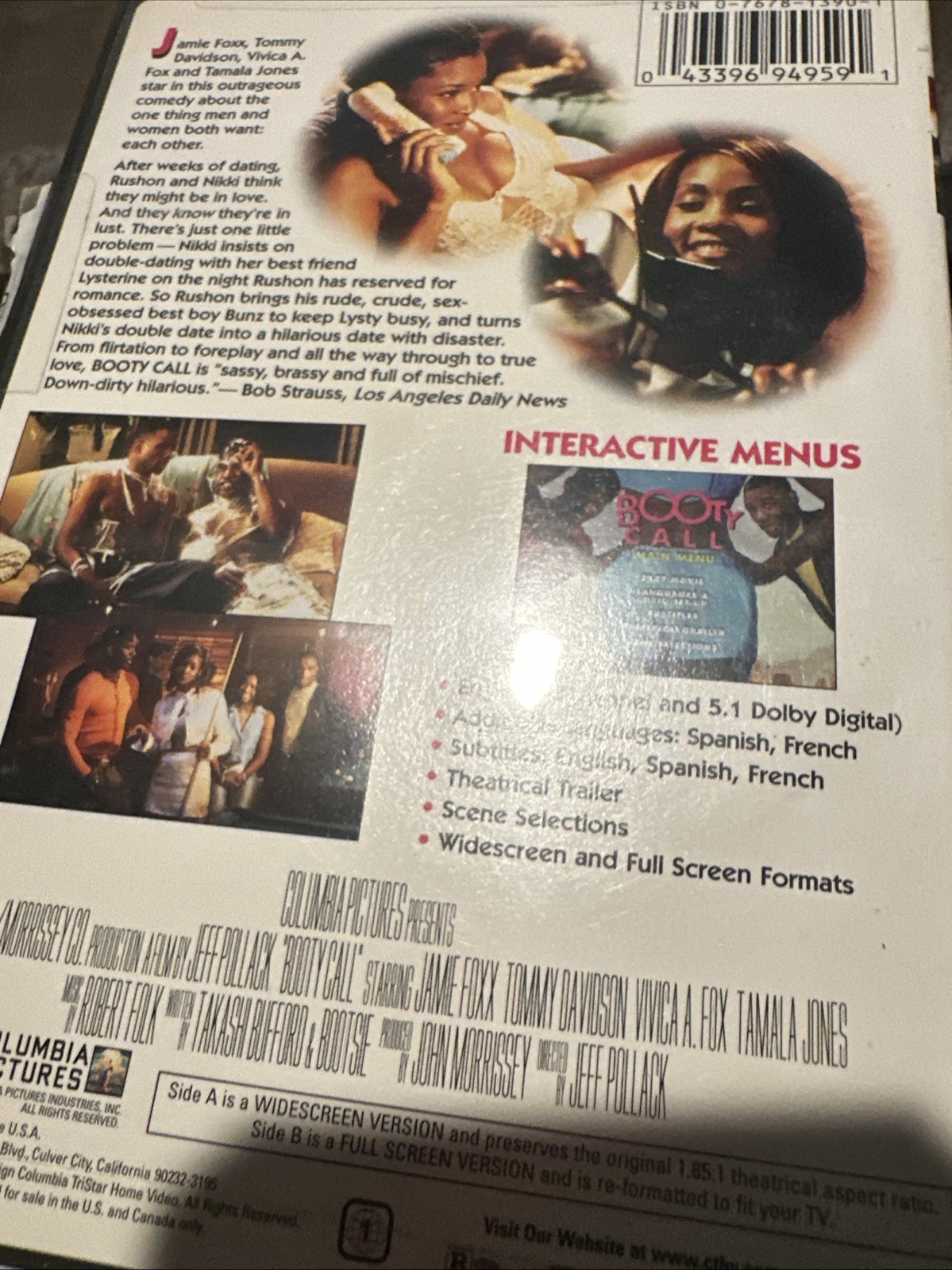 Booty Call & Keep Case (DVD, 1997)
