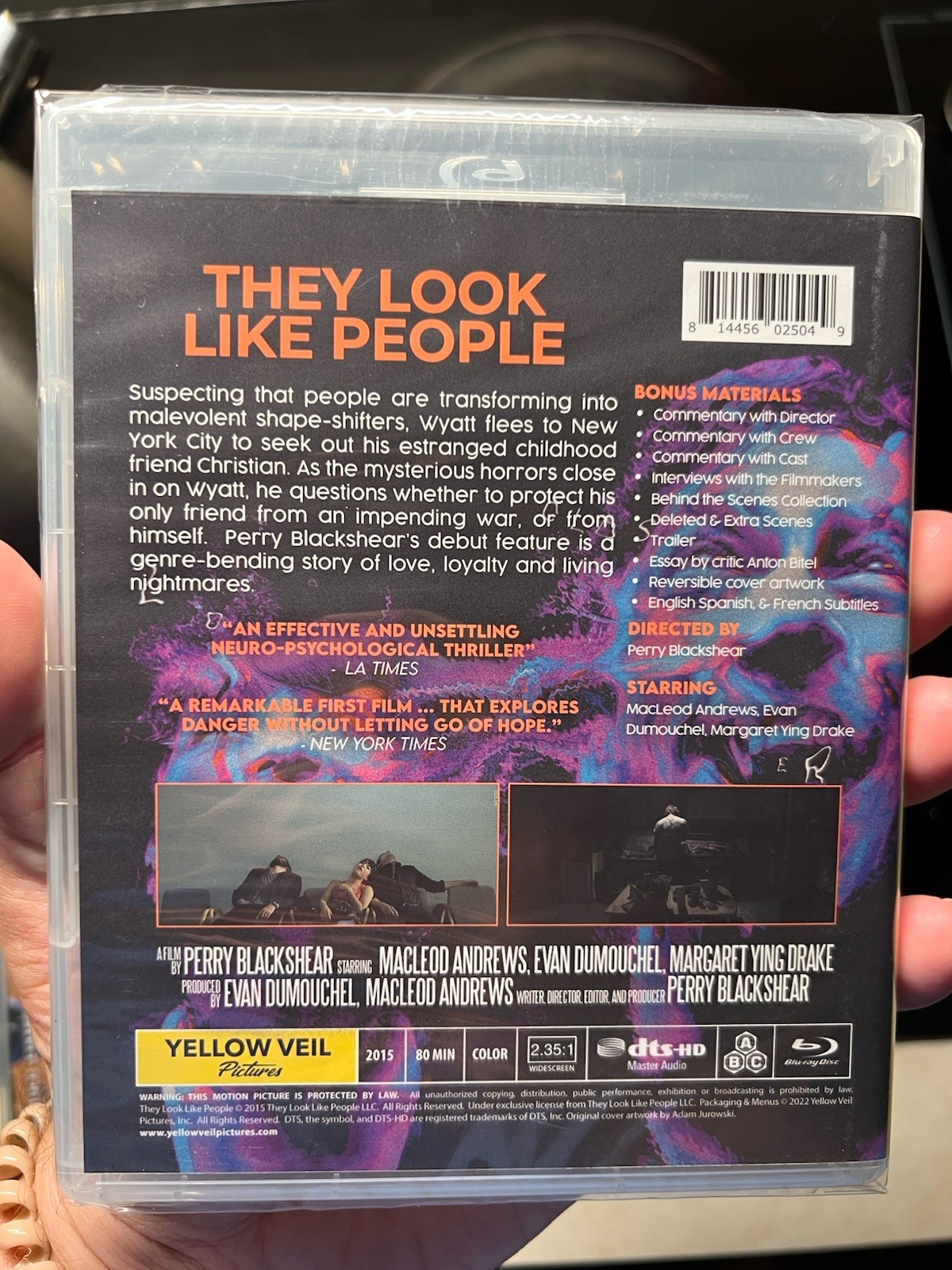 They Look like People (Blu-ray, 2015) Vinegar Syndrome-OOP RARE-NEW SEALED!!!