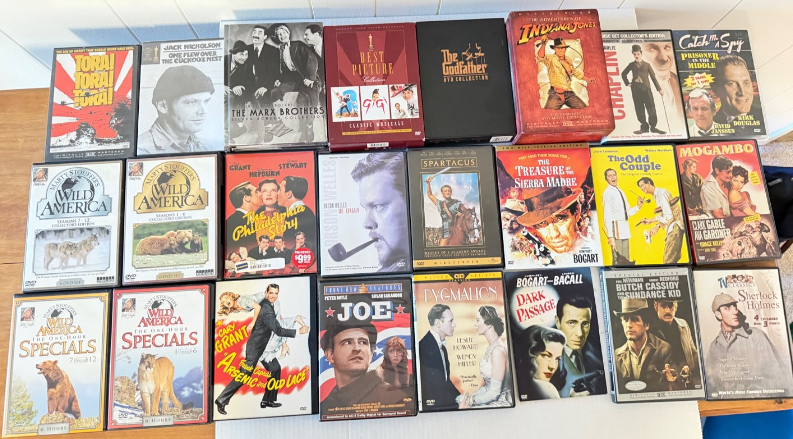 50+ DVD Lot Vintage Classic Hollywood 1950s 1960s 1970s Oldies Films Movies