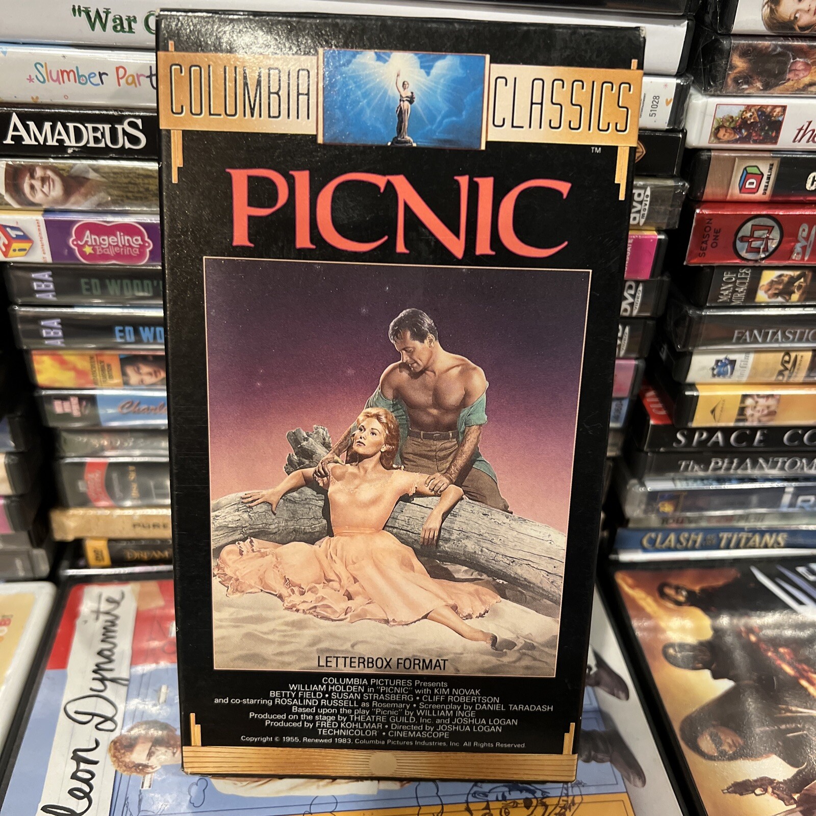 Picnic 1955 VHS Tested Kim Novak William Holden Sexy Drama Joshua Logan