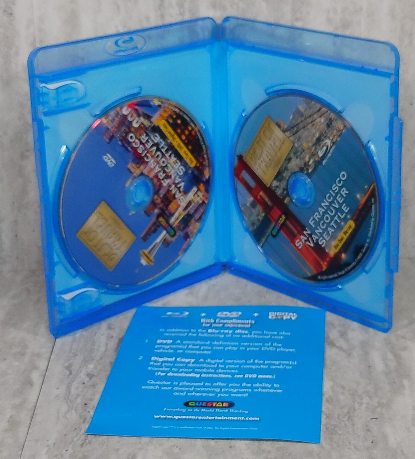 SAN FRANCISCO VANCOUVER SEATTLE Blu-ray DVD Rudy Maxa Travel 75 Min